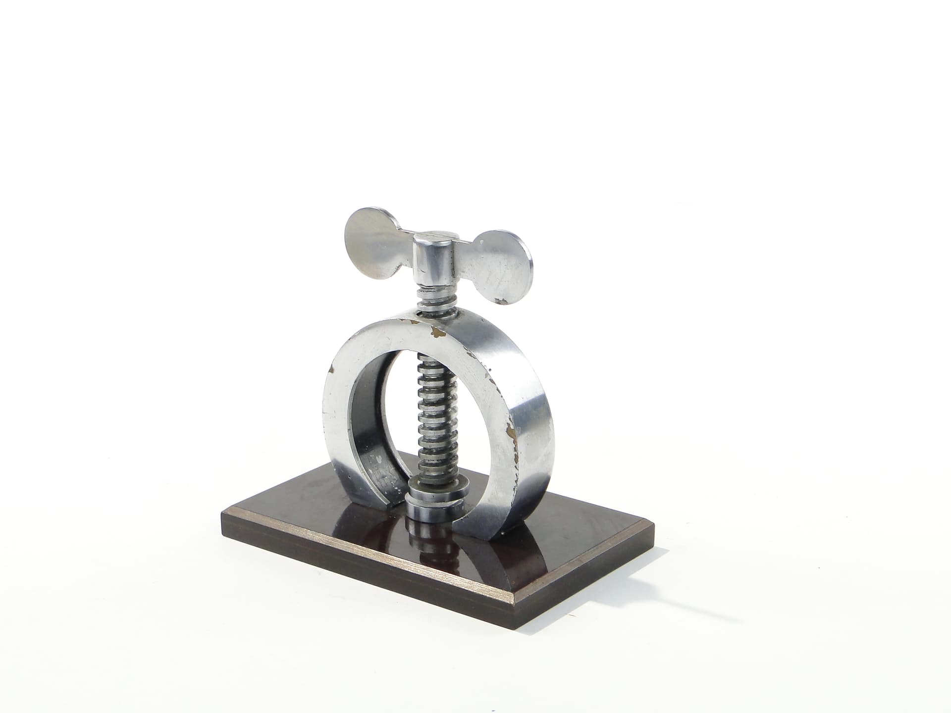 Industrial Nutcracker, silver metal, black wood, Western Europe, 1960s - 332724
