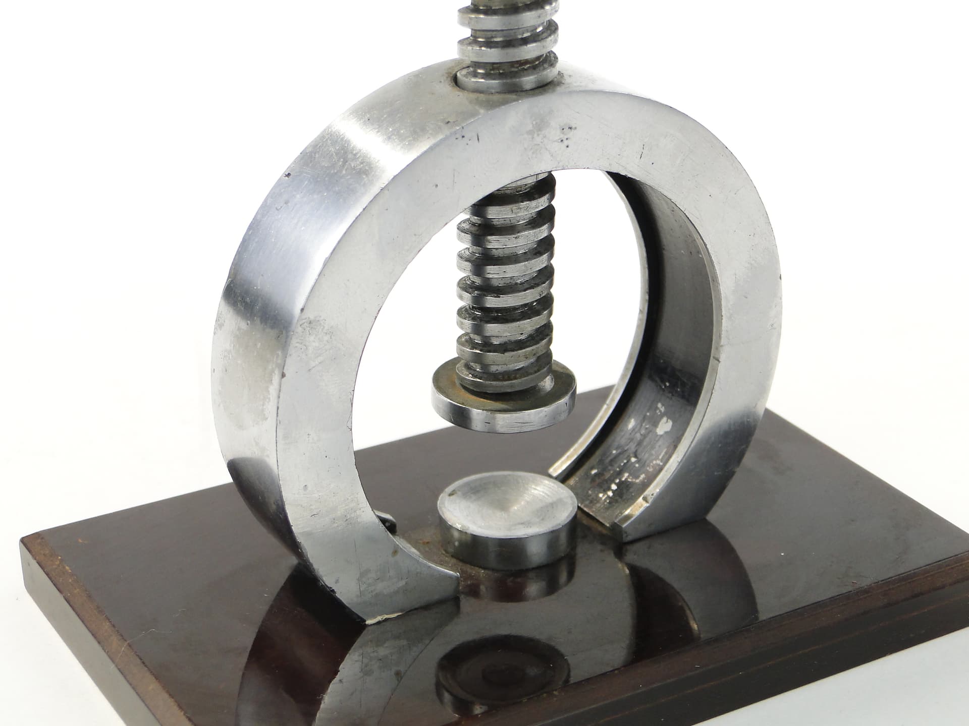Industrial Nutcracker, silver metal, black wood, Western Europe, 1960s - 332721