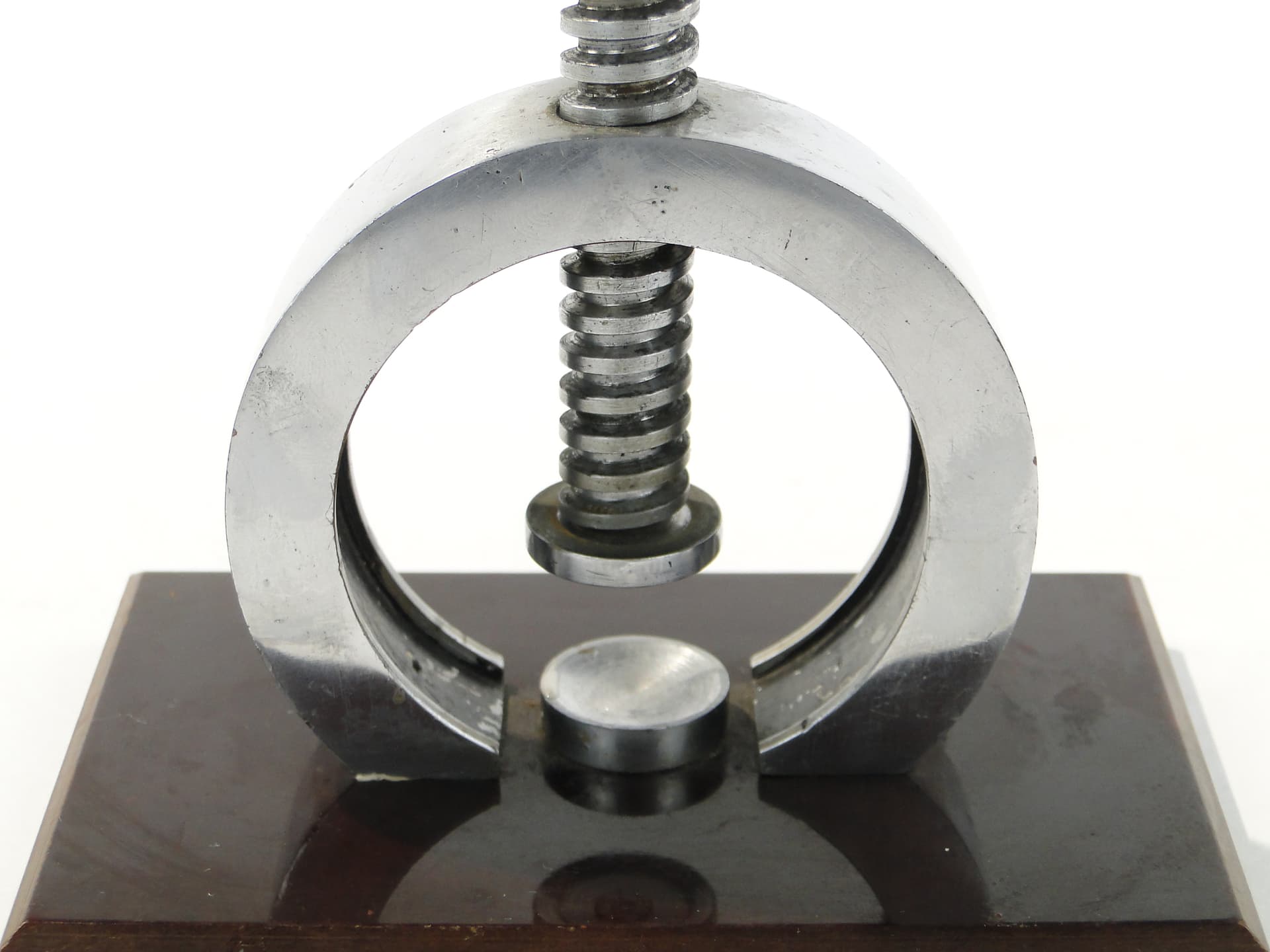 Industrial Nutcracker, silver metal, black wood, Western Europe, 1960s - 332722