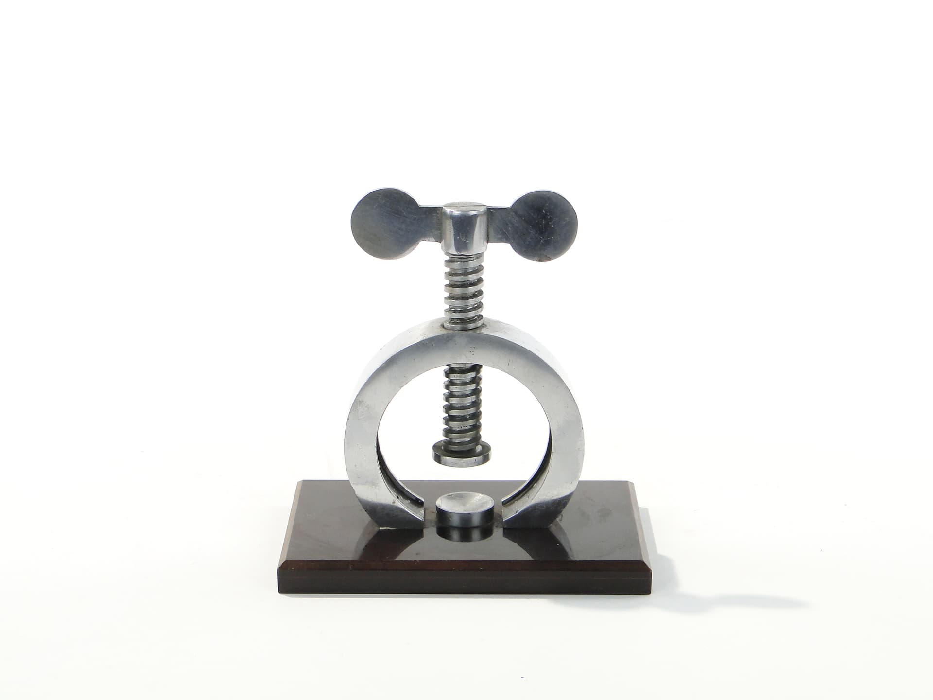 Industrial Nutcracker, silver metal, black wood, Western Europe, 1960s - 332719