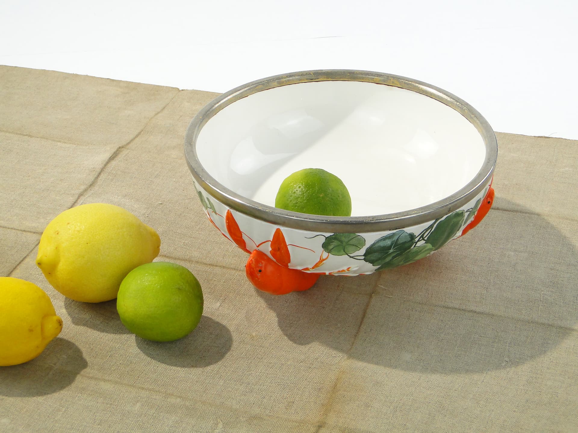 Historicist Serving Bowl, cream red-orange ceramics, France, turn of 19th/20th c. - 332746