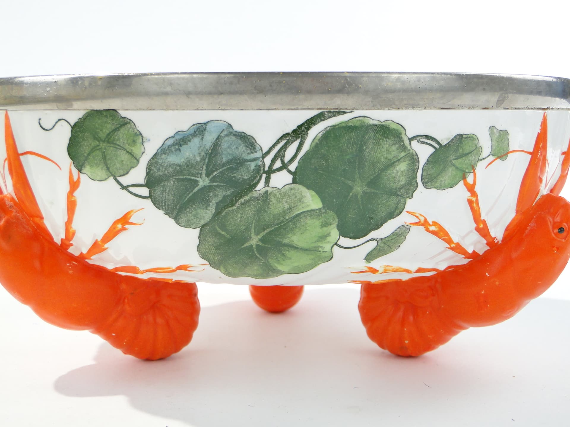 Historicist Serving Bowl, cream red-orange ceramics, France, turn of 19th/20th c. - 332738
