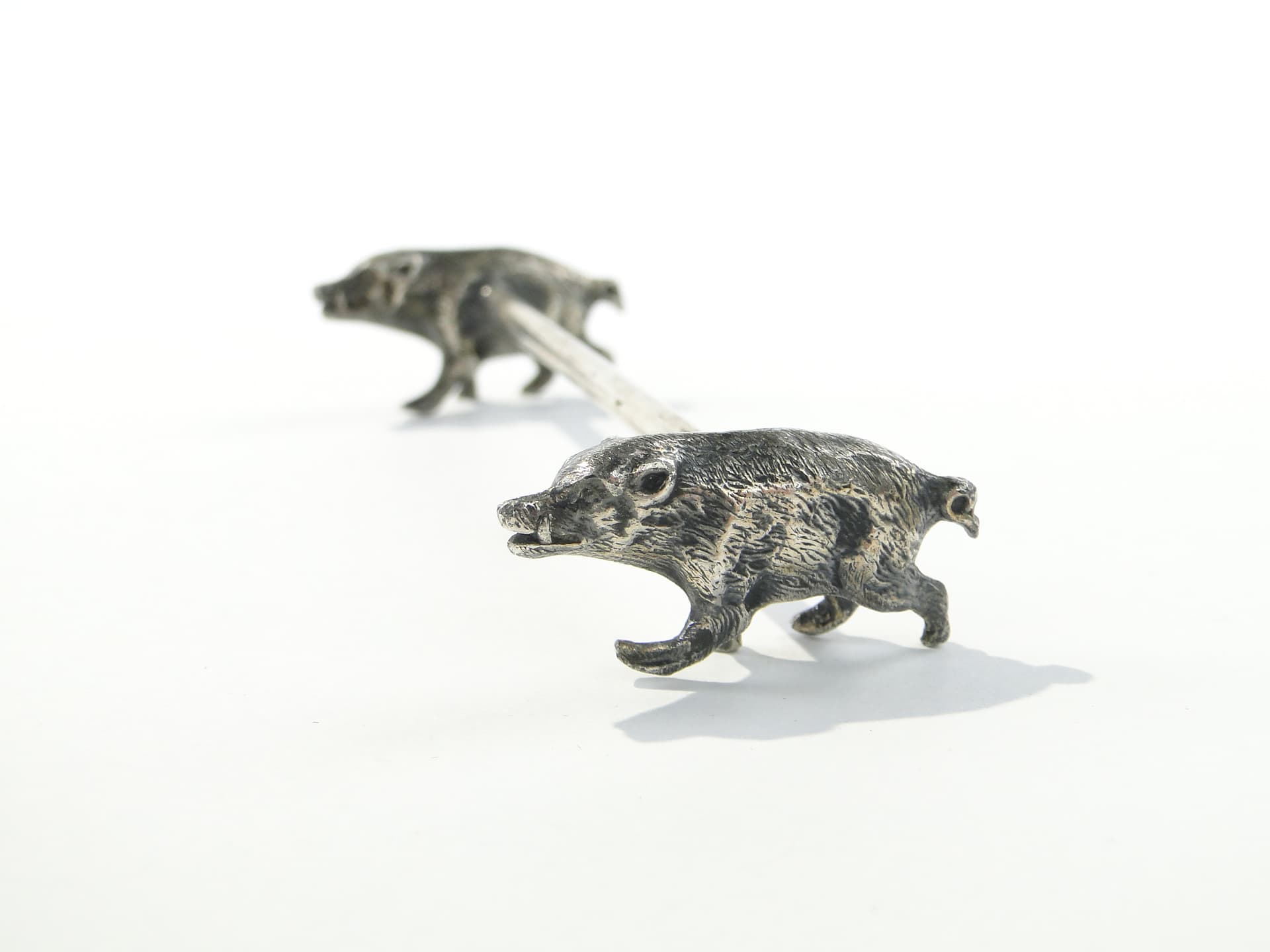 Set of Figural Knife Rests, silver, brass, WMF, Germany, 1890s - 332776