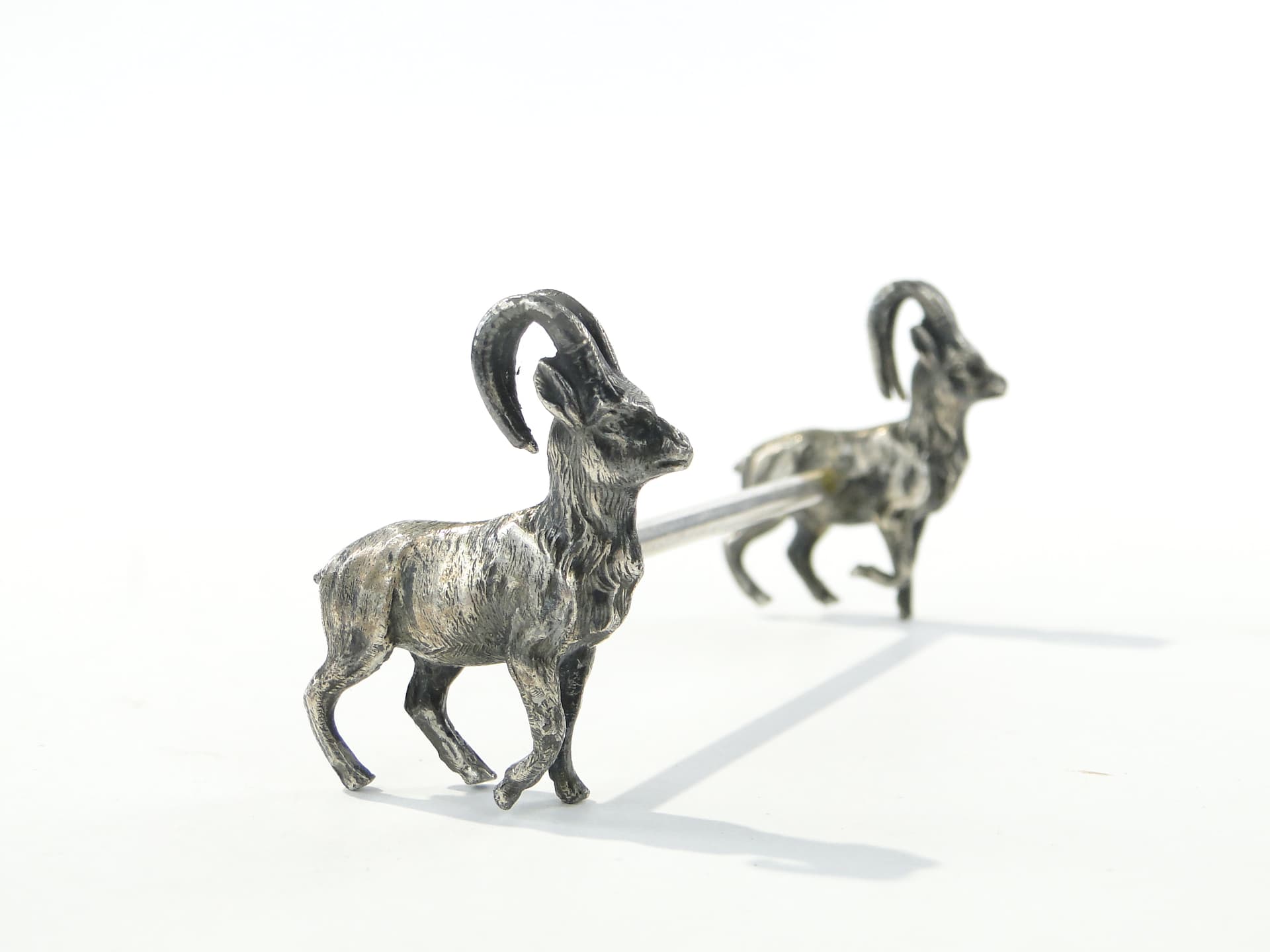 Set of Figural Knife Rests, silver, brass, WMF, Germany, 1890s - 332779