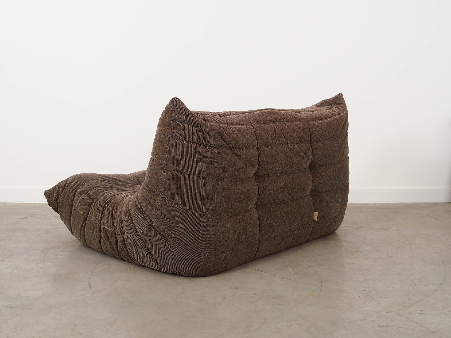 Sofa Togo, brown fabric, by M. Ducaroy, Ligne Roset, France, 1970s. - 332873