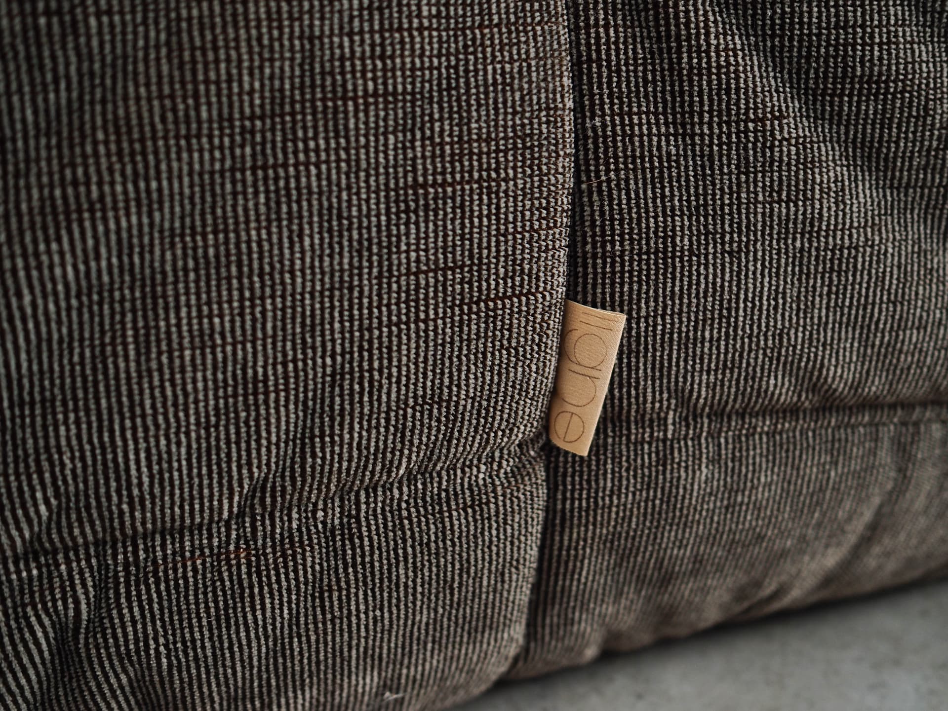Corner sofa Togo, brown fabric, by M. Ducaroy, France, 1970s. - 332894