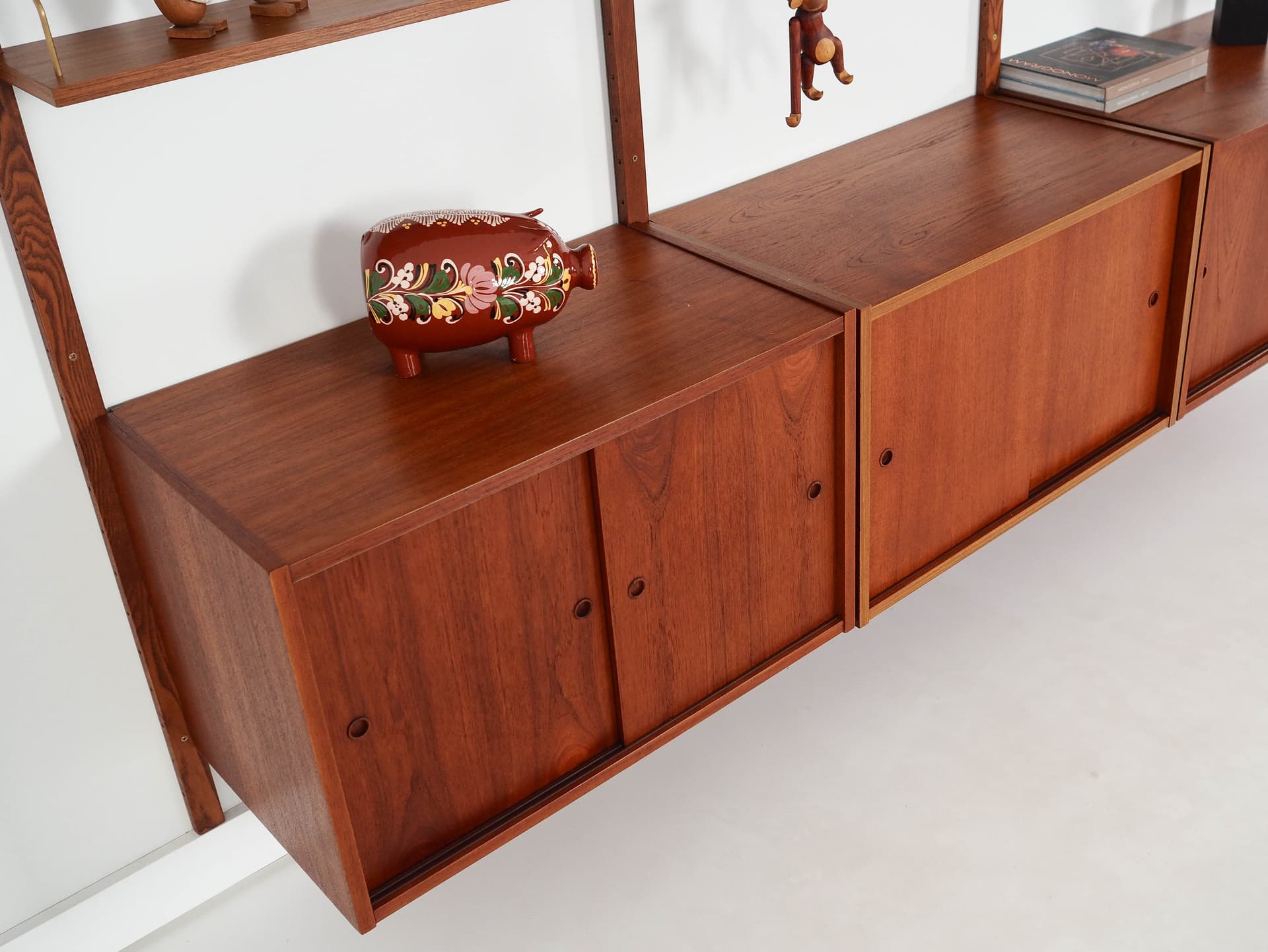 Regał systemowy PS System, teak brązowy, Randers Møbelfabrik, Dania, lata 60. - 332929