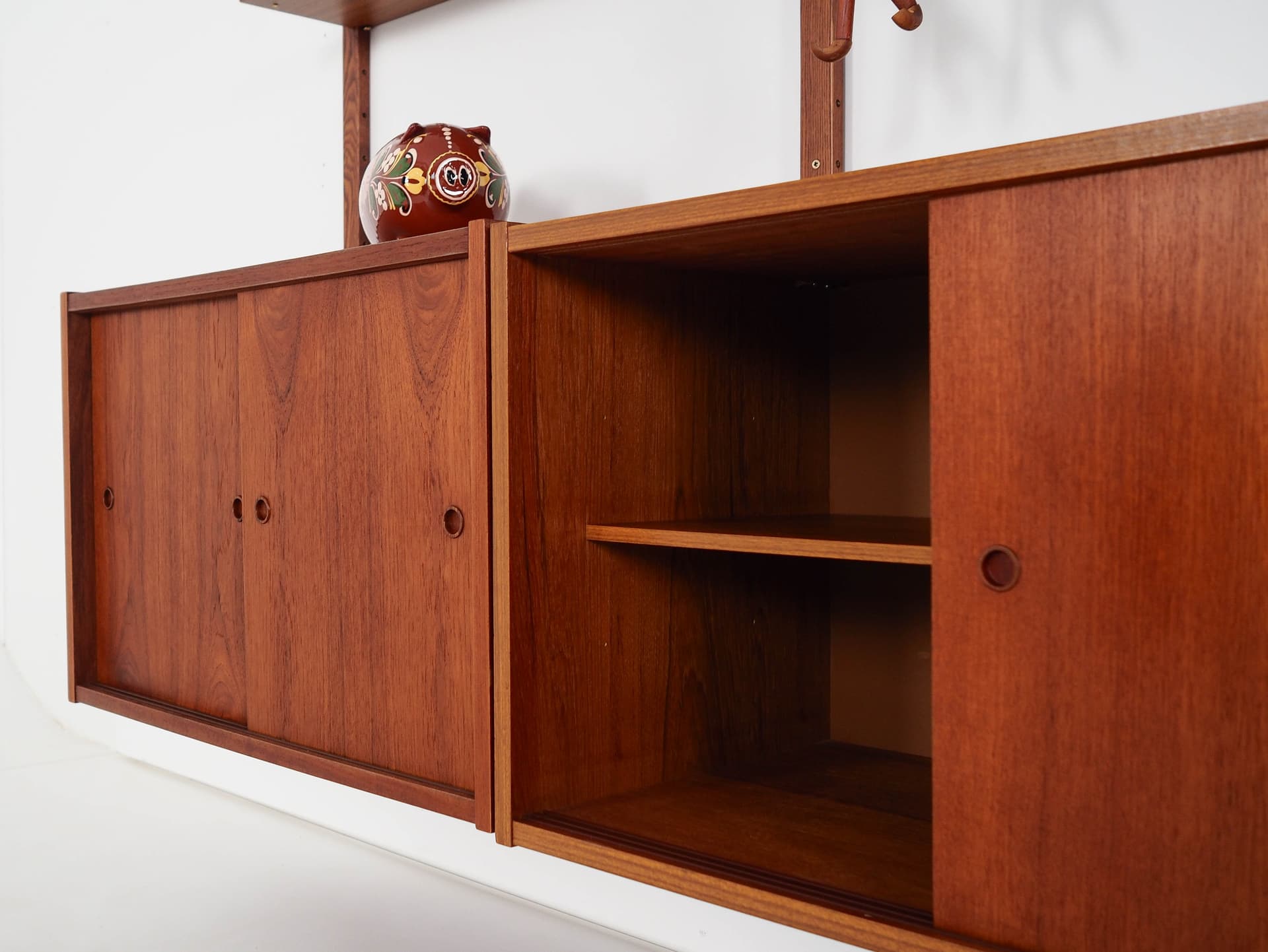Regał systemowy PS System, teak brązowy, Randers Møbelfabrik, Dania, lata 60. - 332935