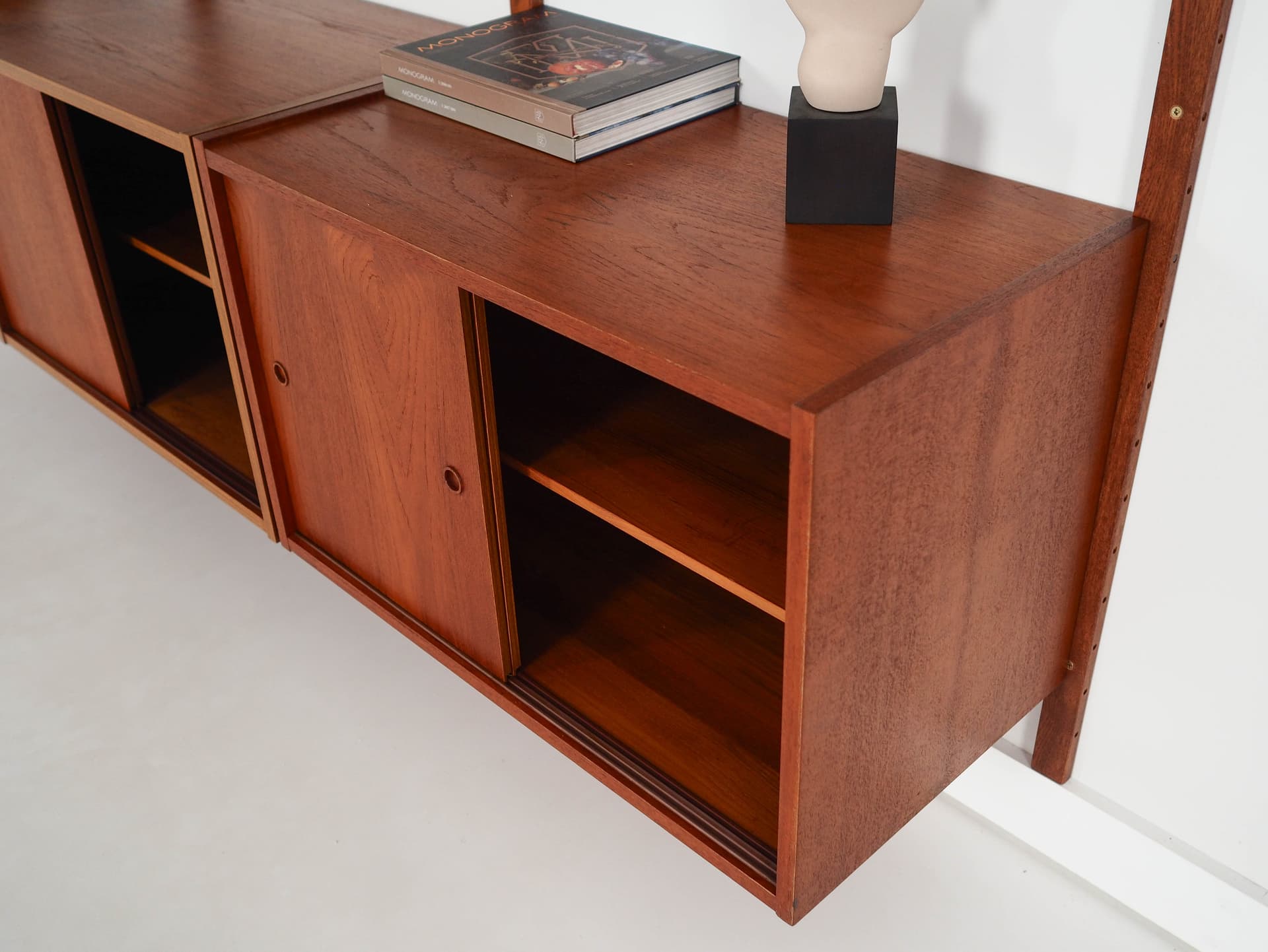 Regał systemowy PS System, teak brązowy, Randers Møbelfabrik, Dania, lata 60. - 332927