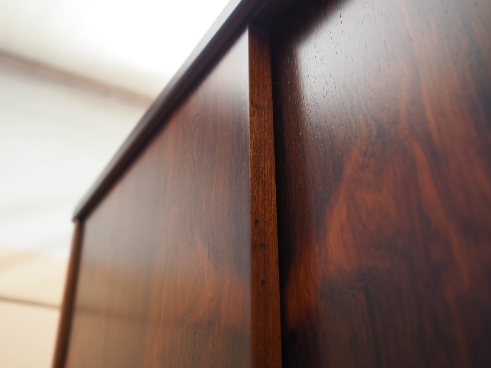 Wardrobe, brown rosewood, wood, Denmark, 1970s. - 332958