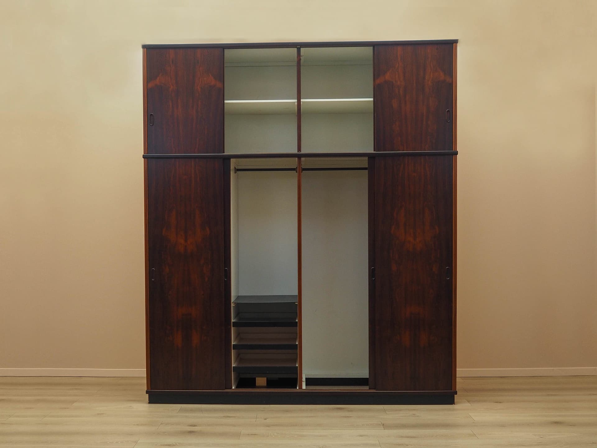 Wardrobe, brown rosewood, wood, Denmark, 1970s. - 332949