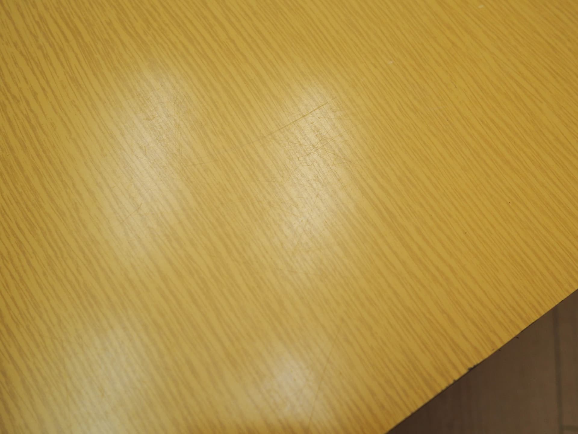 Lowboard, yellow laminate, black metal, Denmark, 1980s. - 333064