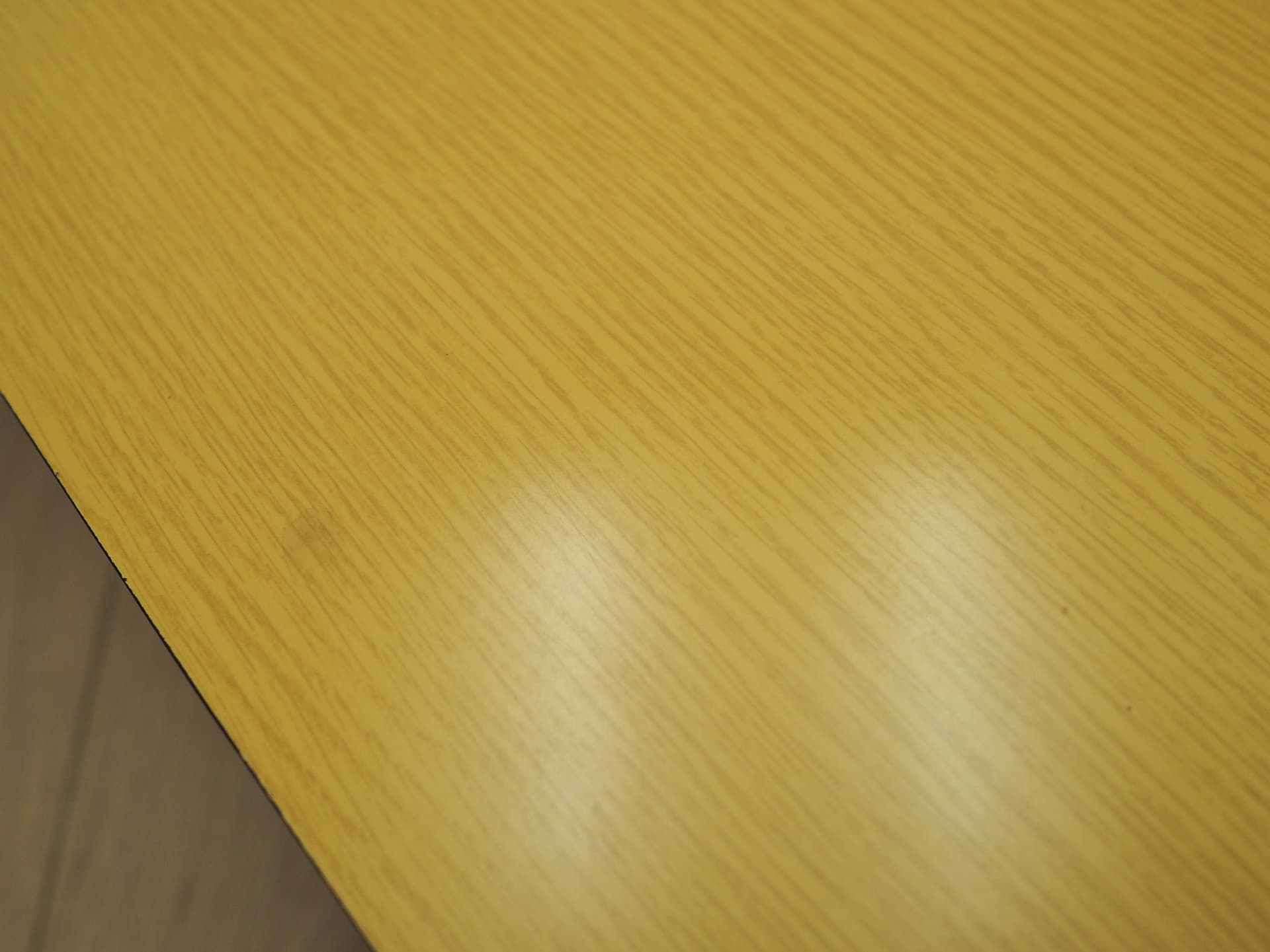 Lowboard, yellow laminate, black metal, Denmark, 1980s. - 333062