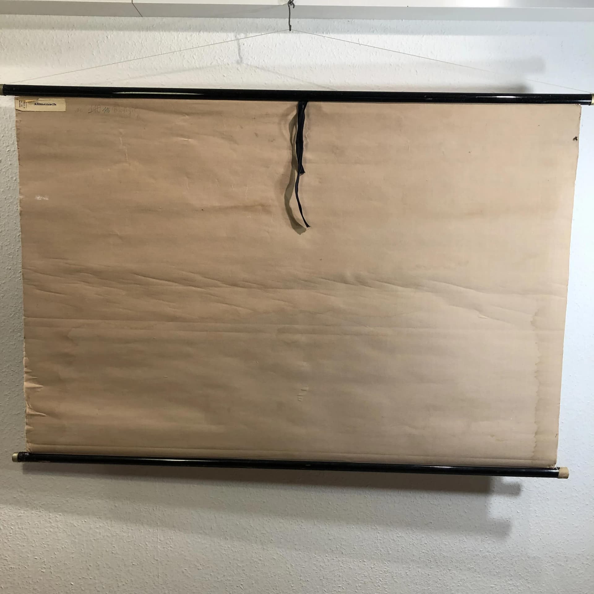 Tablica edukacyjna, Człowiek pierwotny, multikolor, papier, Niemcy, lata 70. - 24870