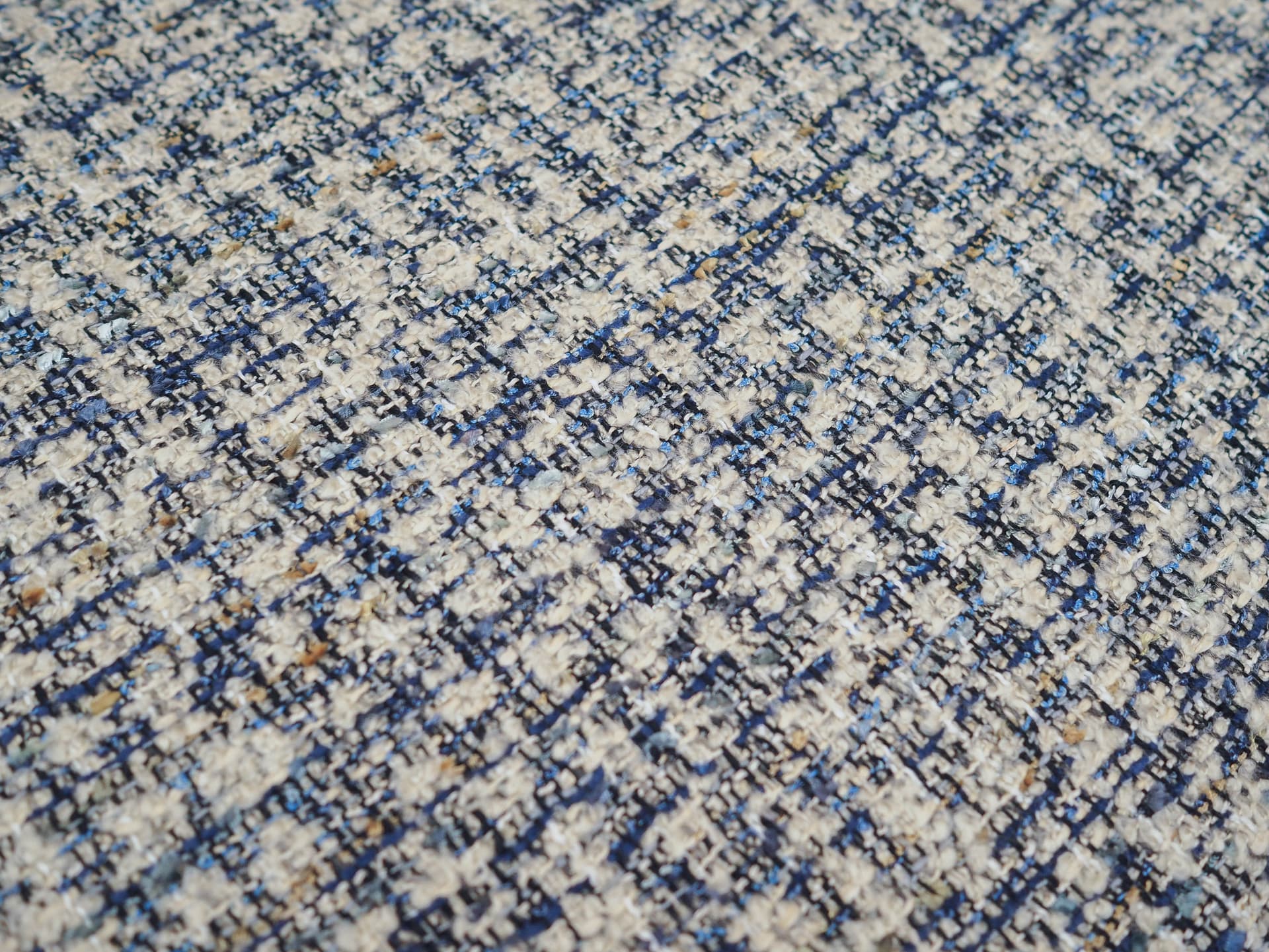 Chair, brown teak, multicolor fabric, Denmark, 1960s. - 333193
