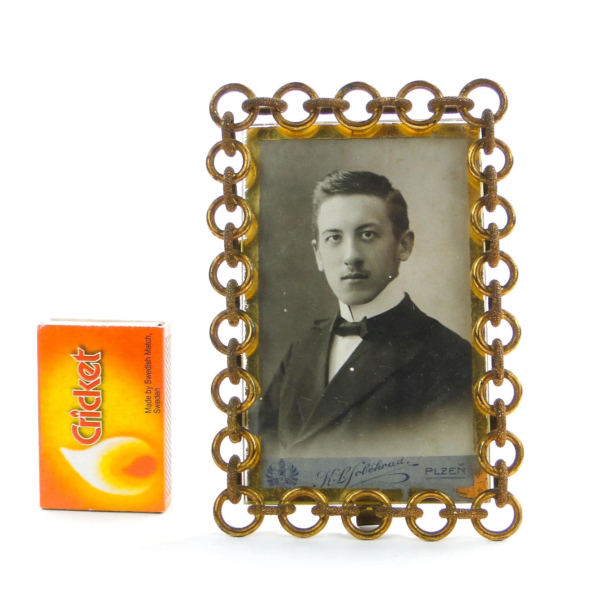 Photo Frame, Art Nouveau, gilt brass, Austria, 19th c. - 24989