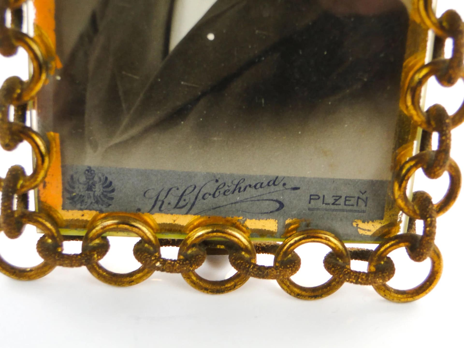 Photo Frame, Art Nouveau, gilt brass, Austria, 19th c. - 24995