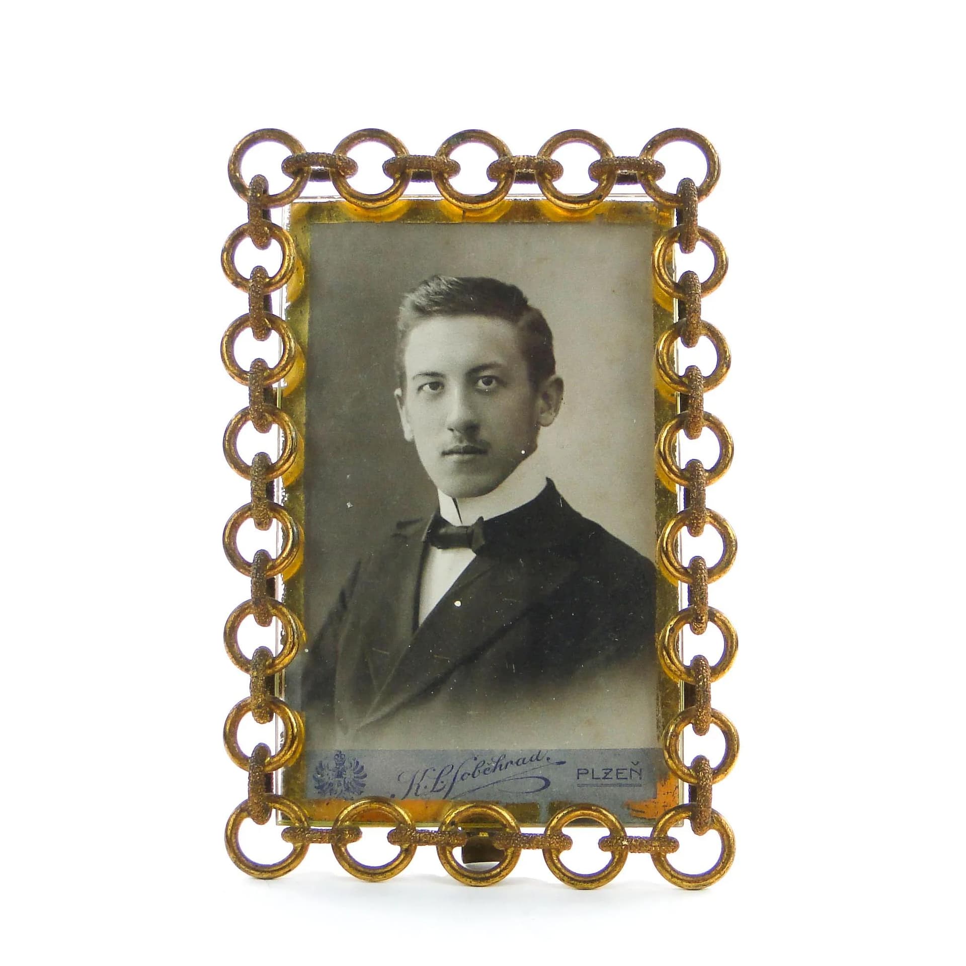 Photo Frame, Art Nouveau, gilt brass, Austria, 19th c. - 24988