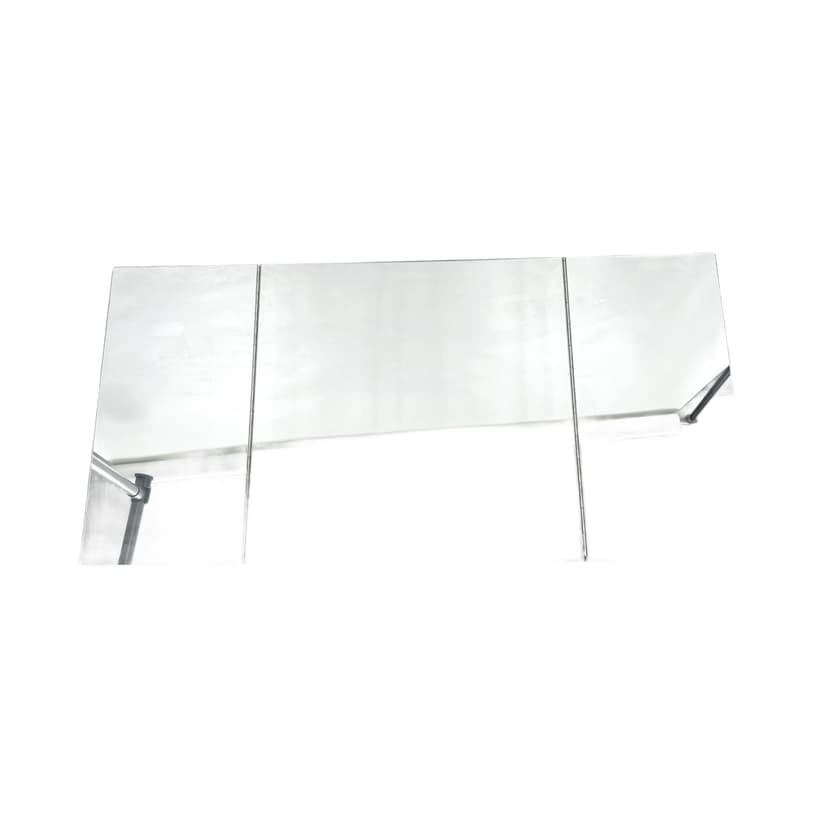 Three-Part Folding Mirror, silver, glass plastic, Poland, 1970s.
