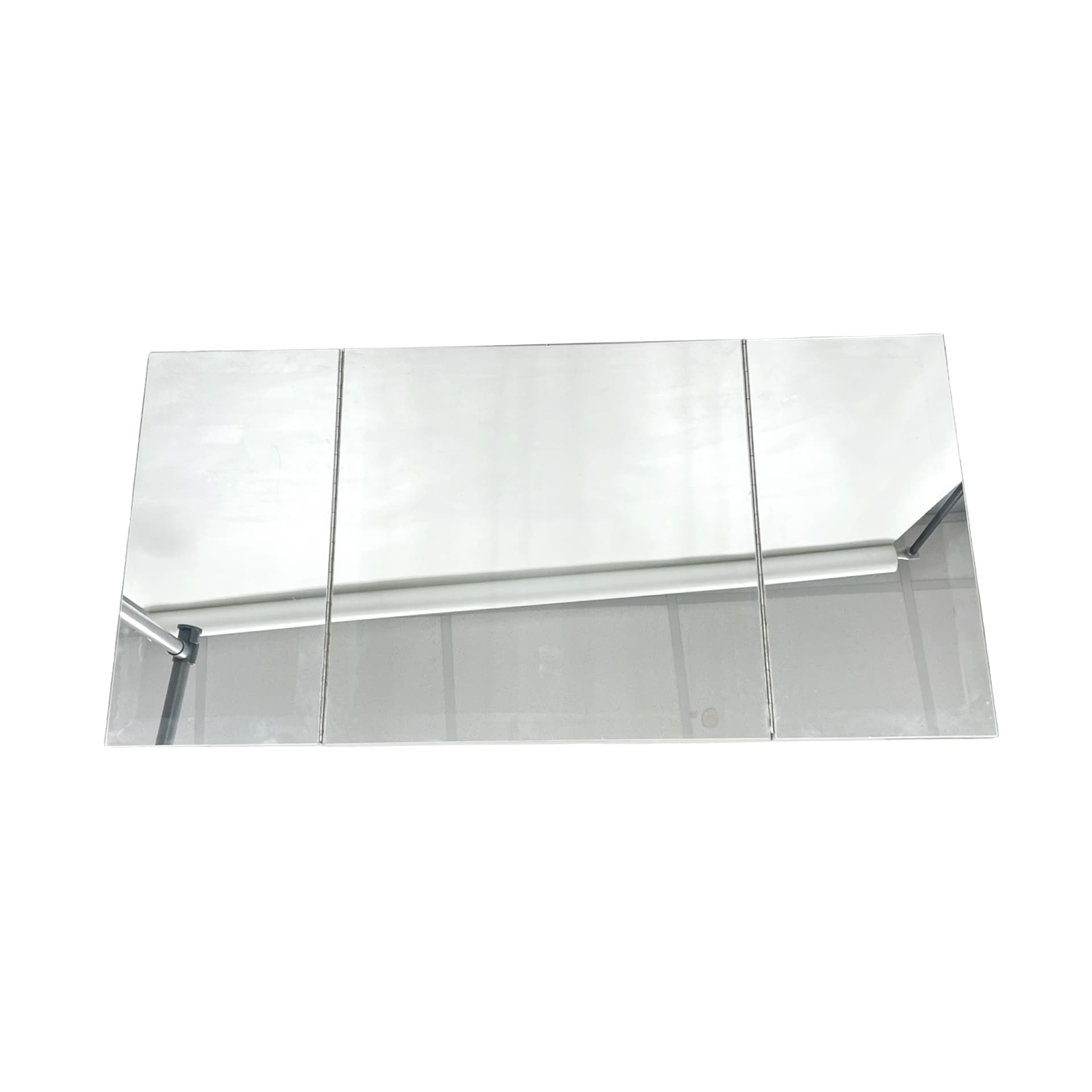 Three-Part Folding Mirror, silver, glass plastic, Poland, 1970s. - 333313