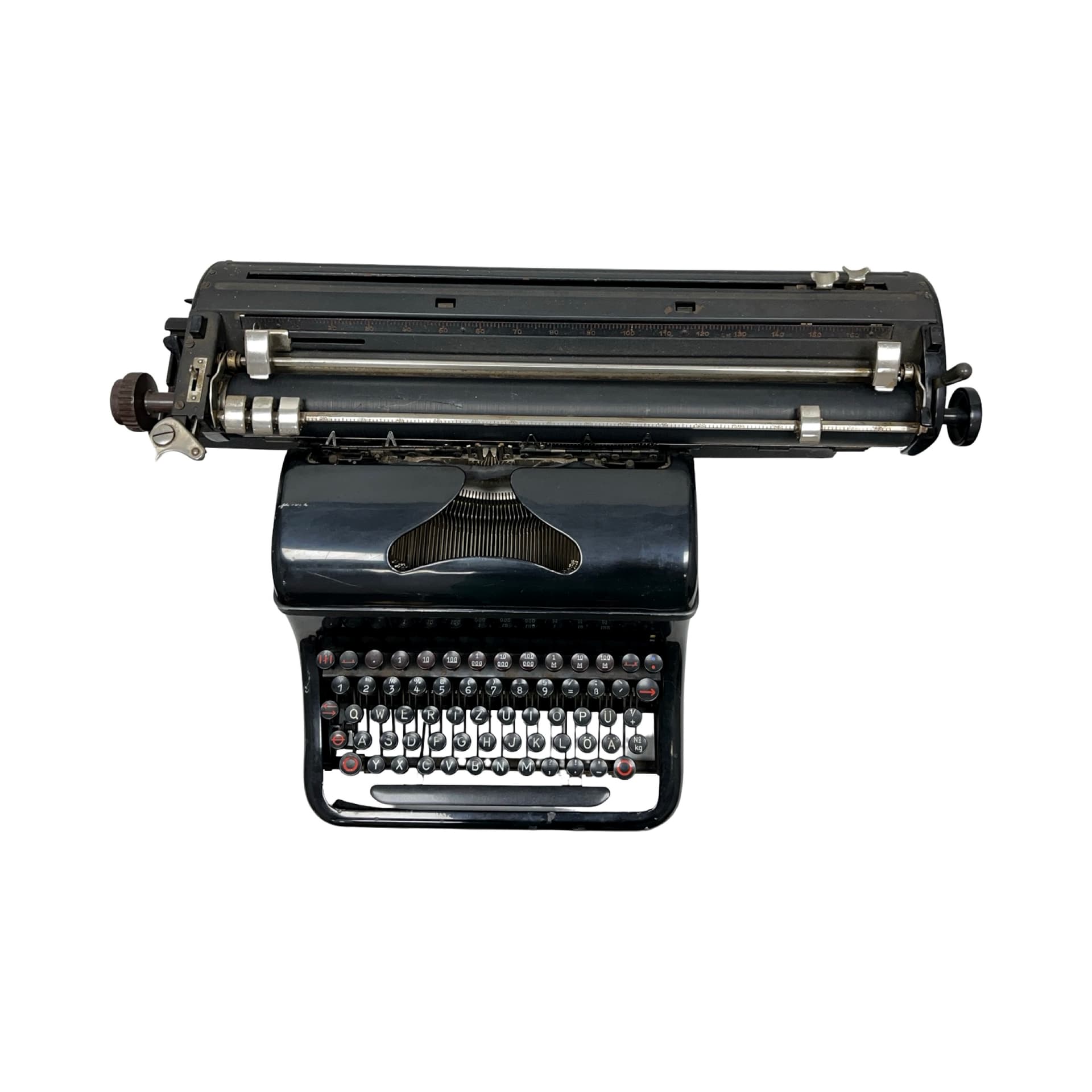 Typewriter Olympia M10, black metal, Germany, 1930s. - 333324