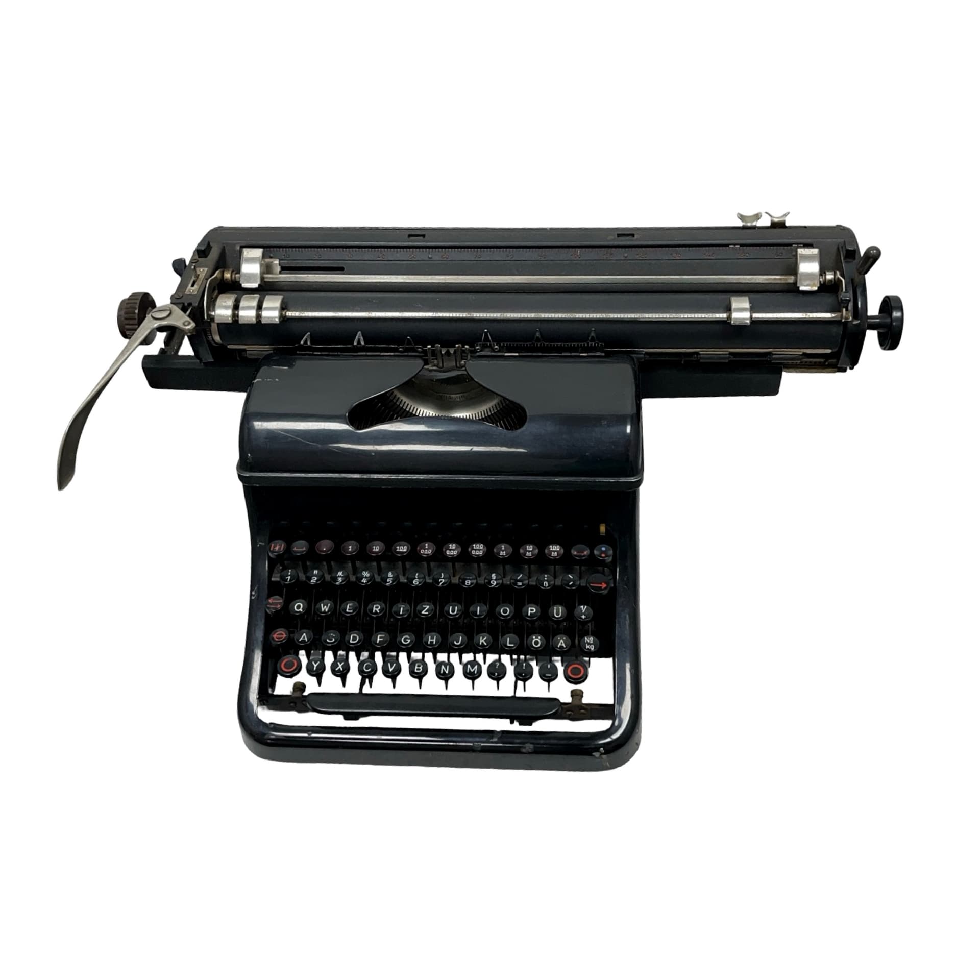 Typewriter Olympia M10, black metal, Germany, 1930s. - 333321