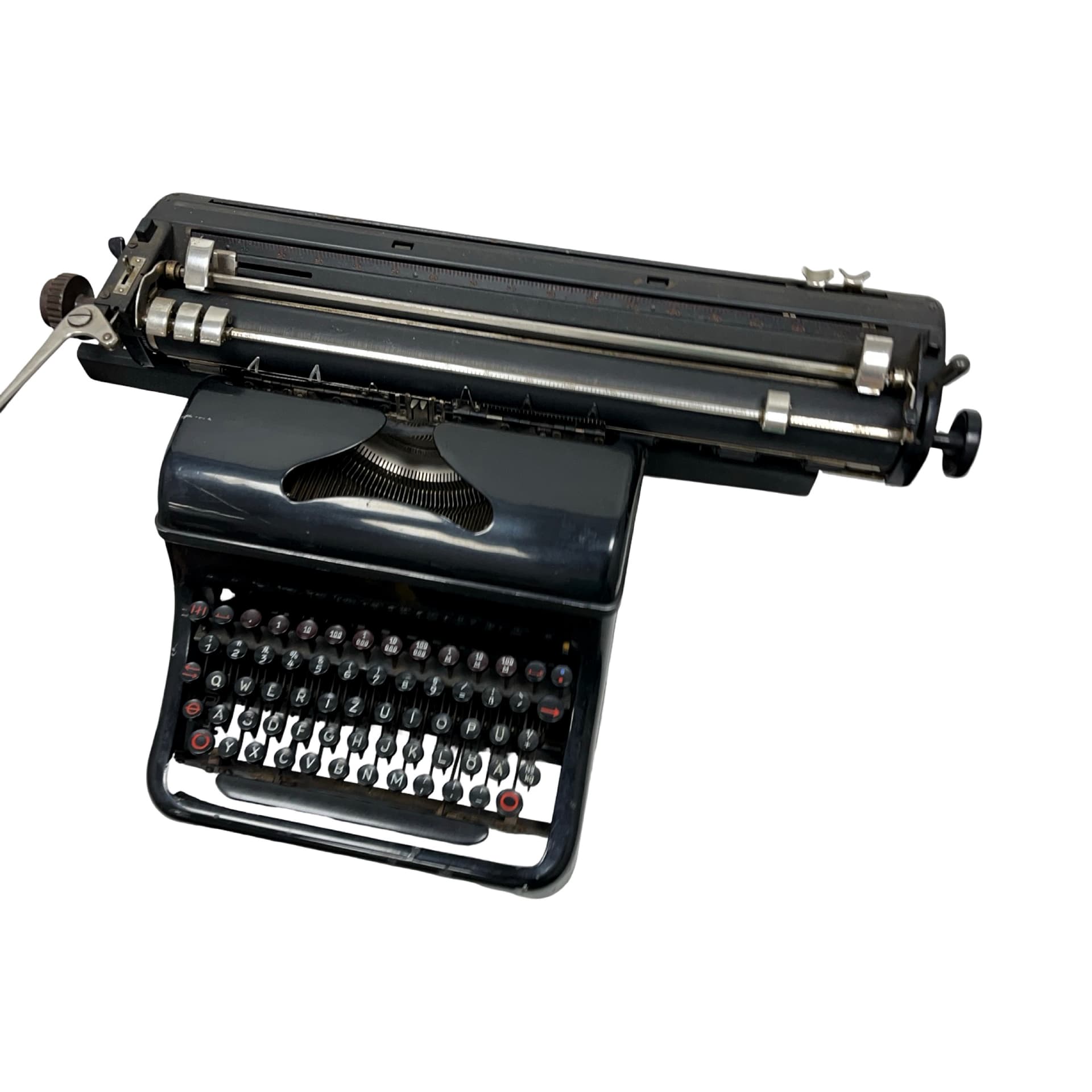 Typewriter Olympia M10, black metal, Germany, 1930s. - 333328