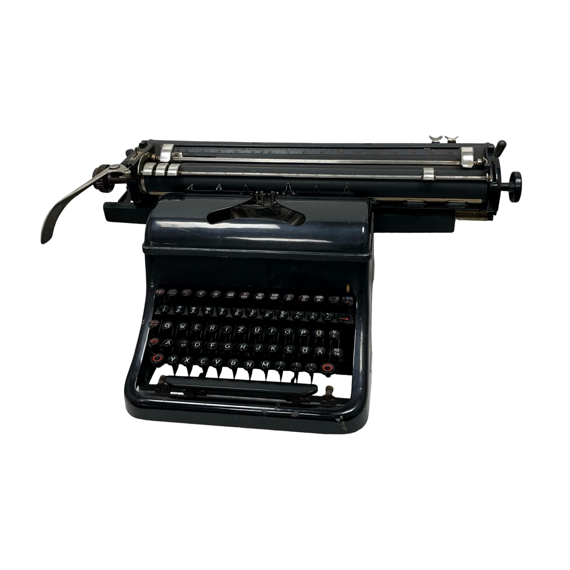 Typewriter Olympia M10, black metal, Germany, 1930s. - 333320
