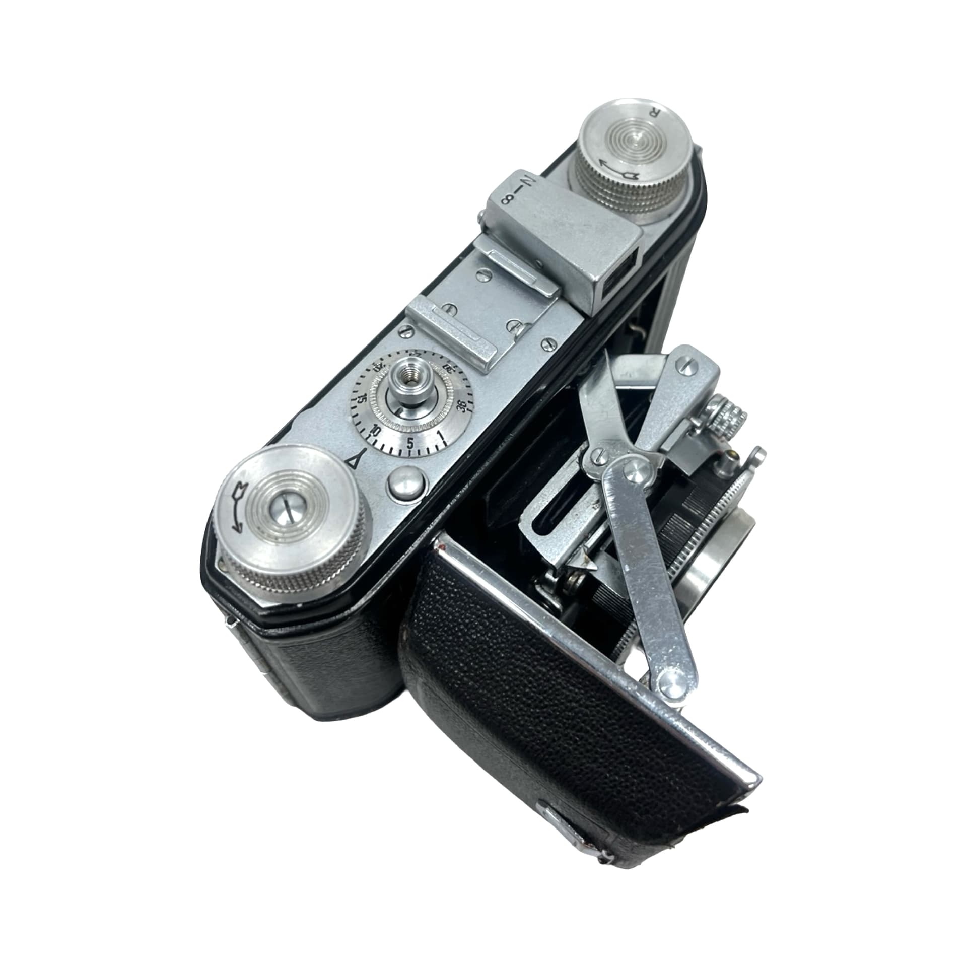 Aparat Welta Welti I, czarny, metal srebrny, Niemcy, lata 50. - 333410
