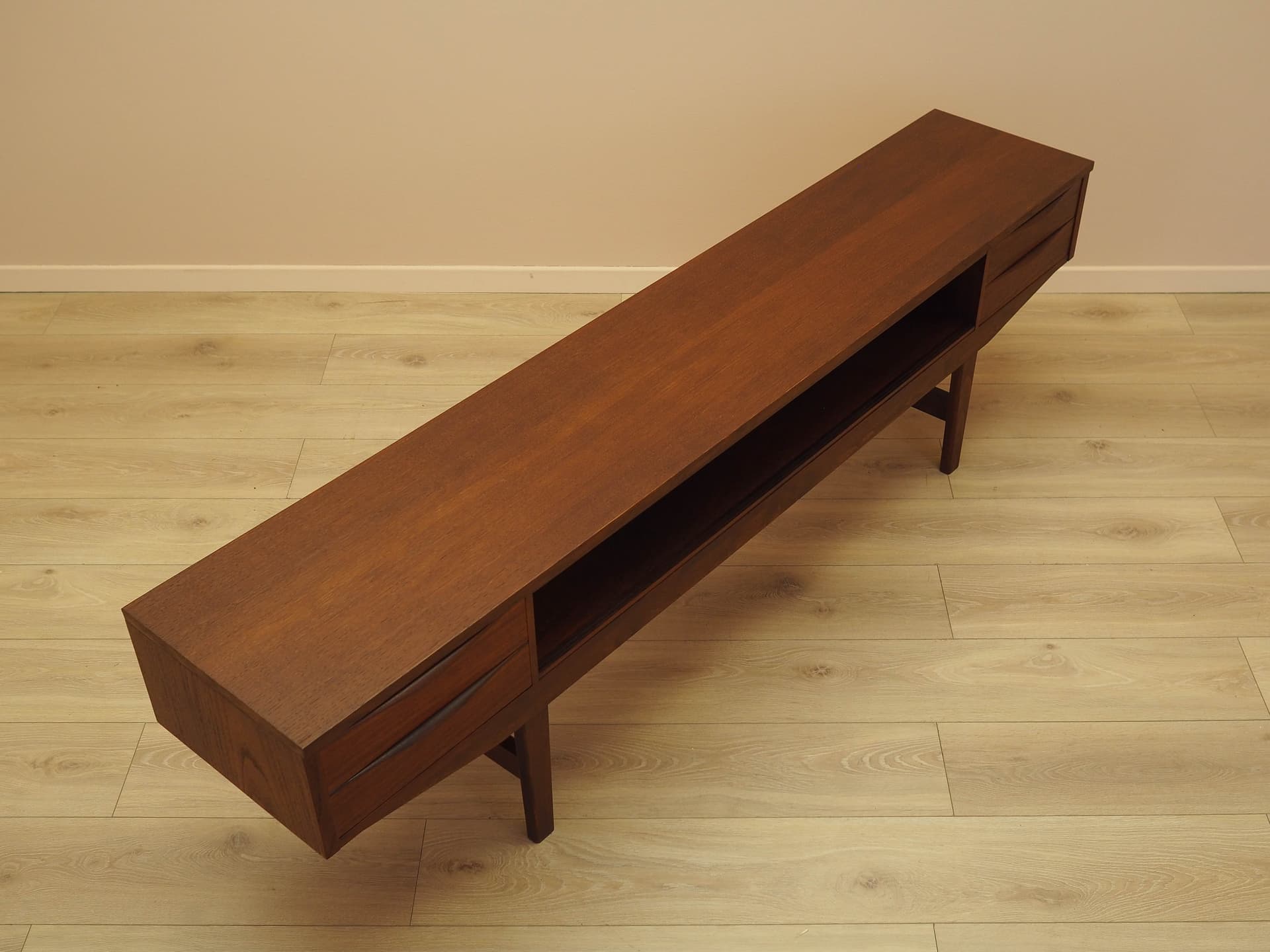 Lowboard, brązowy, teak, Dania, lata 70. - 333424