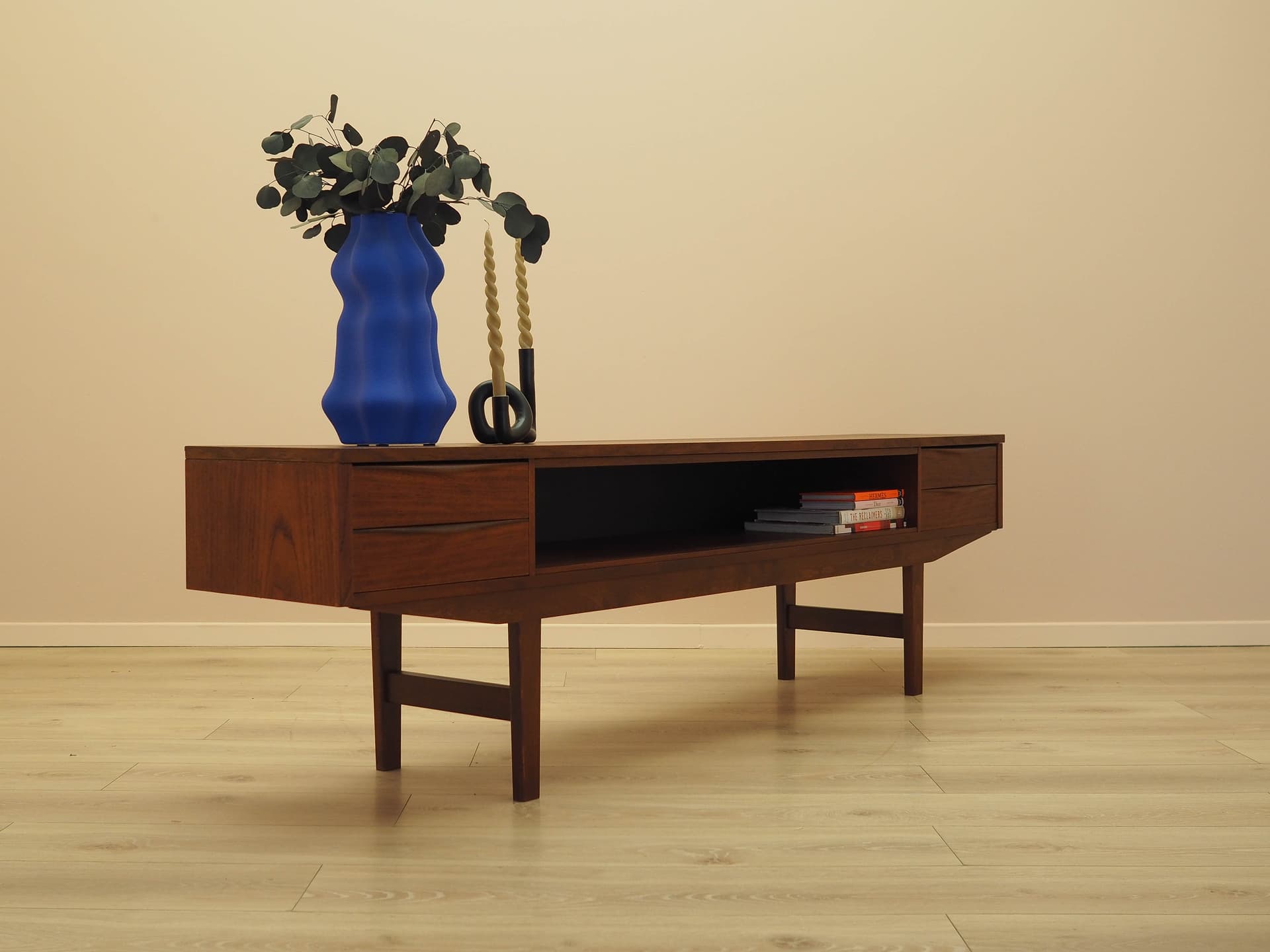 Lowboard, brązowy, teak, Dania, lata 70. - 333422