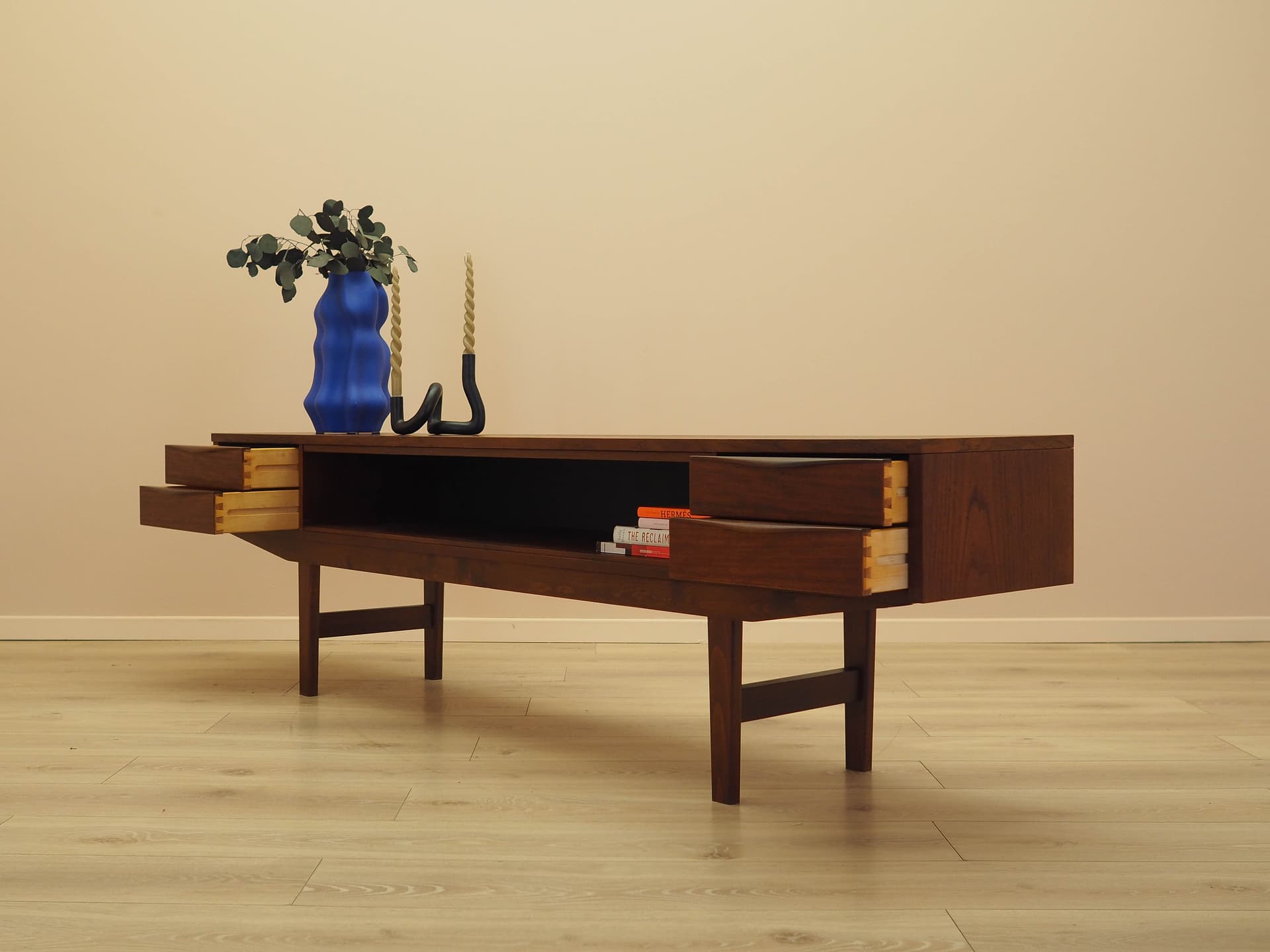 Lowboard, brązowy, teak, Dania, lata 70. - 333421