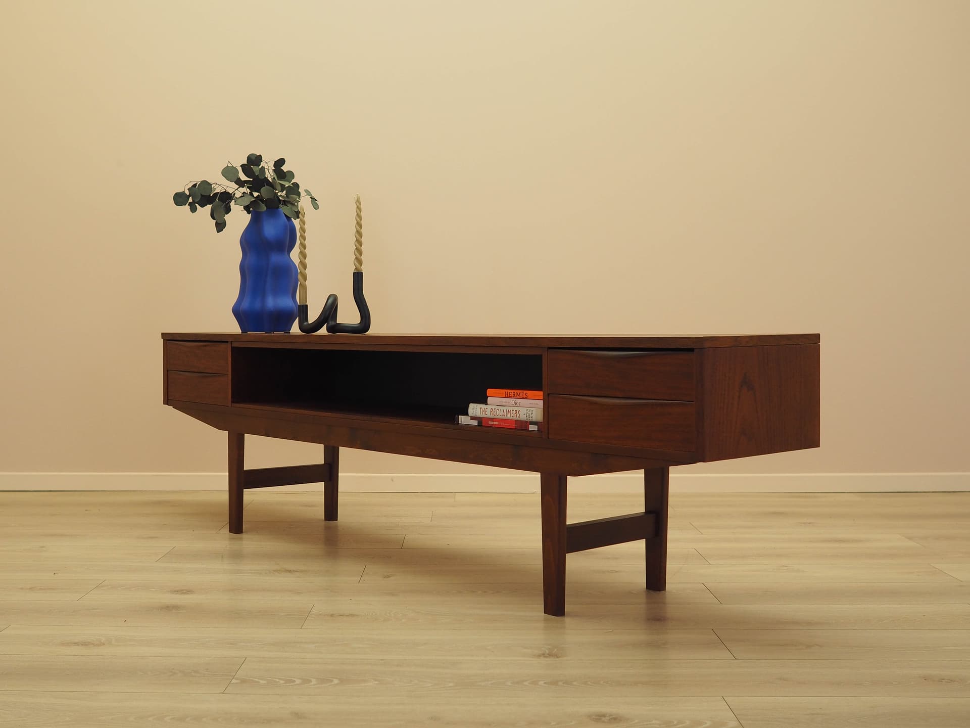 Lowboard, brązowy, teak, Dania, lata 70. - 333420