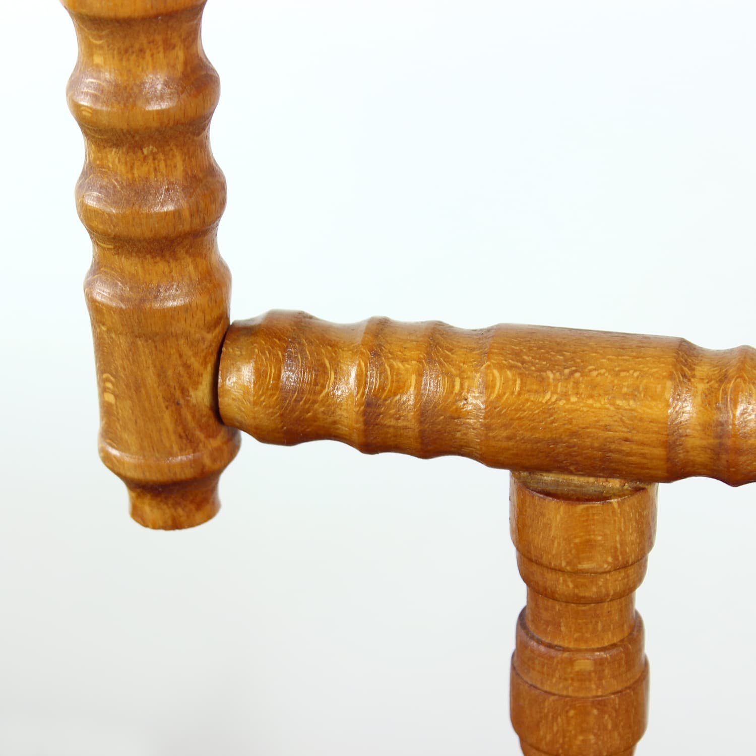Candle Holder, brown wood, Czechoslovakia, 1950s - 333504