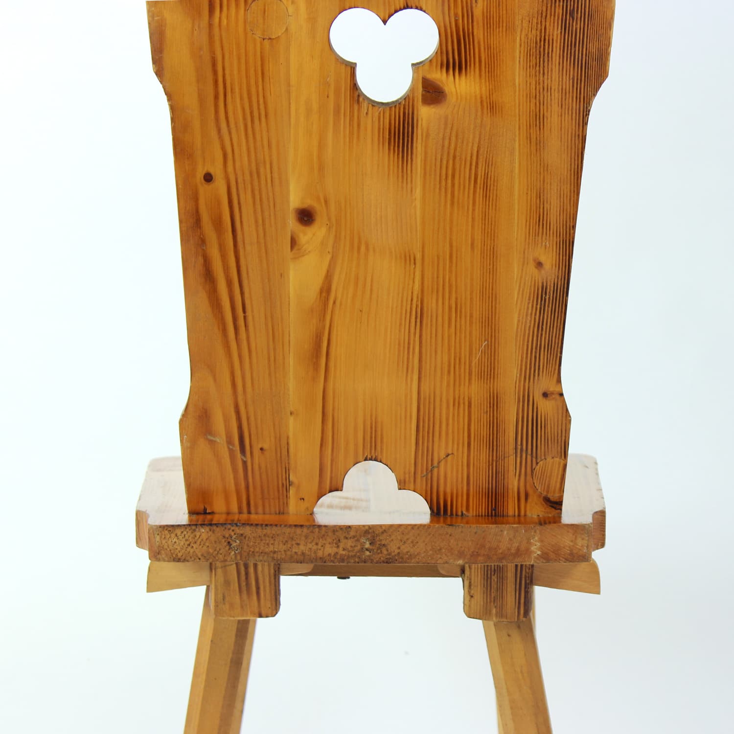 Chair Folk, brown, wood, Czechoslovakia, 1970s. - 333541