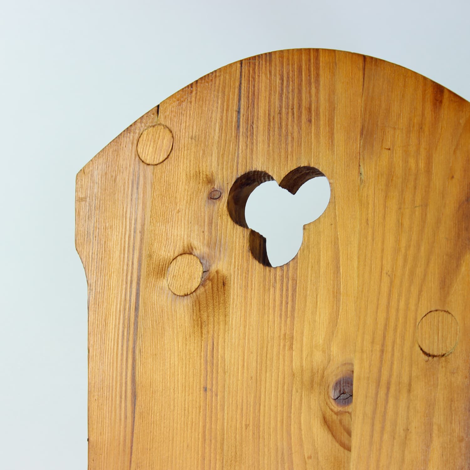Chair Folk, brown, wood, Czechoslovakia, 1970s. - 333543