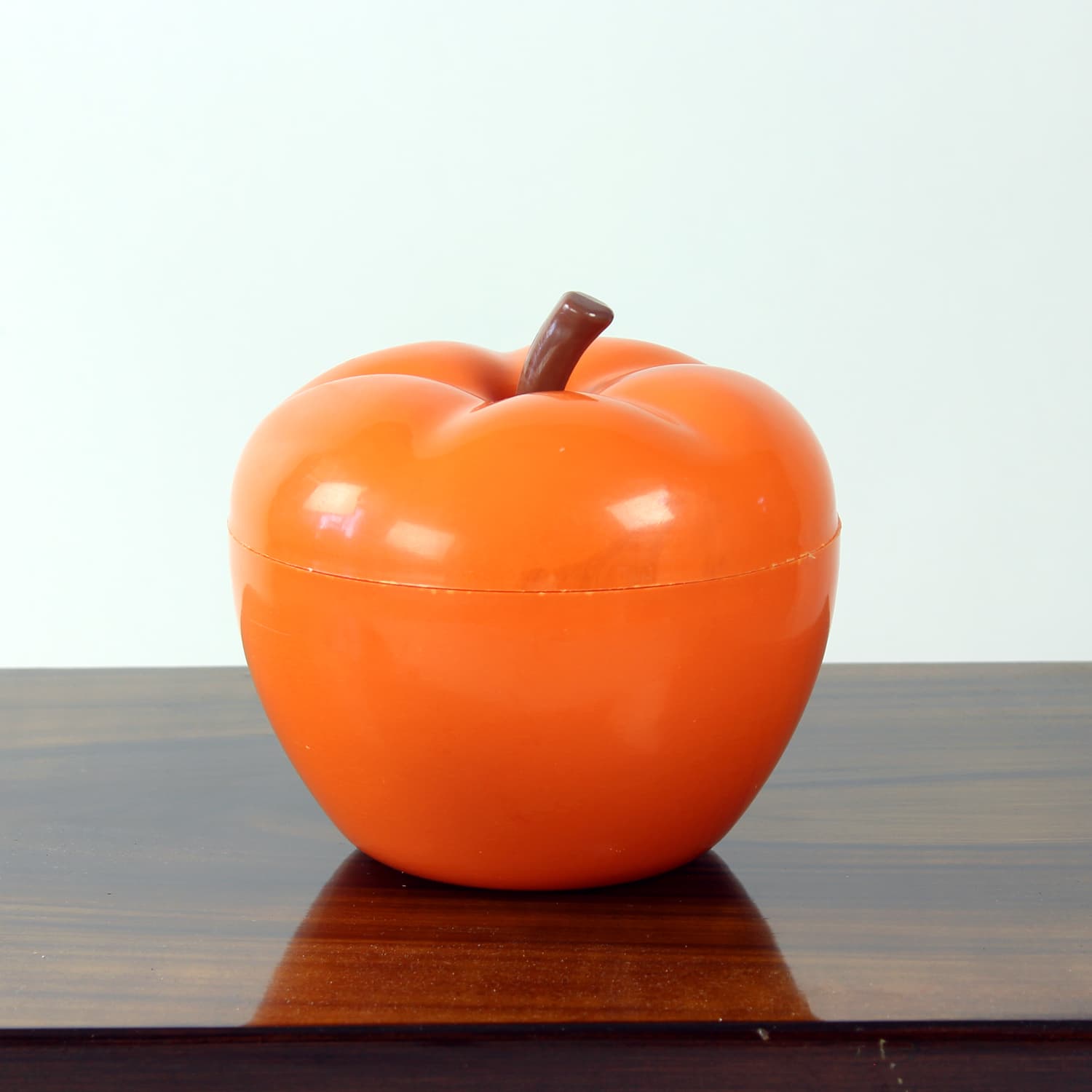 Apple box, orange brown, plastic, Czechoslovakia, 1970s. - 333551