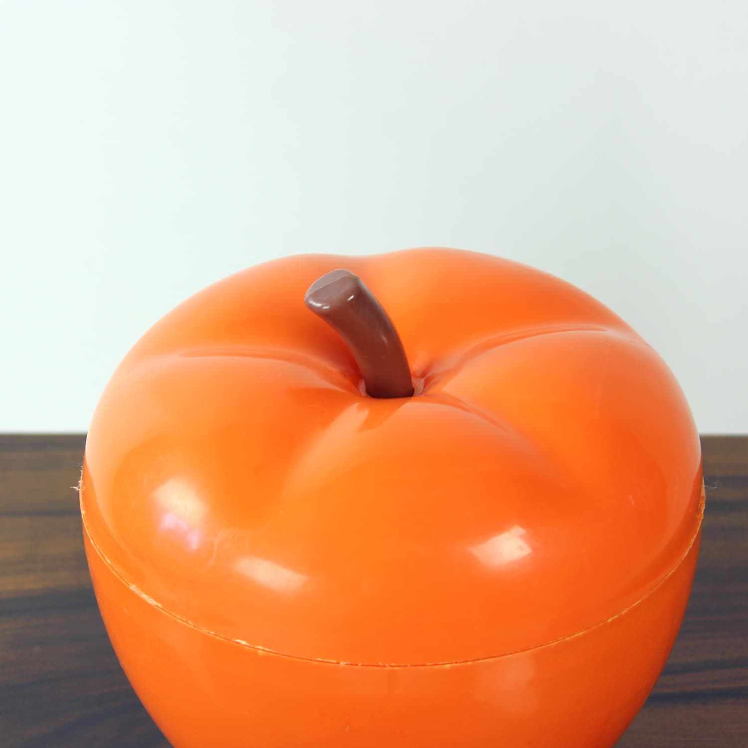 Apple box, orange brown, plastic, Czechoslovakia, 1970s. - 333547