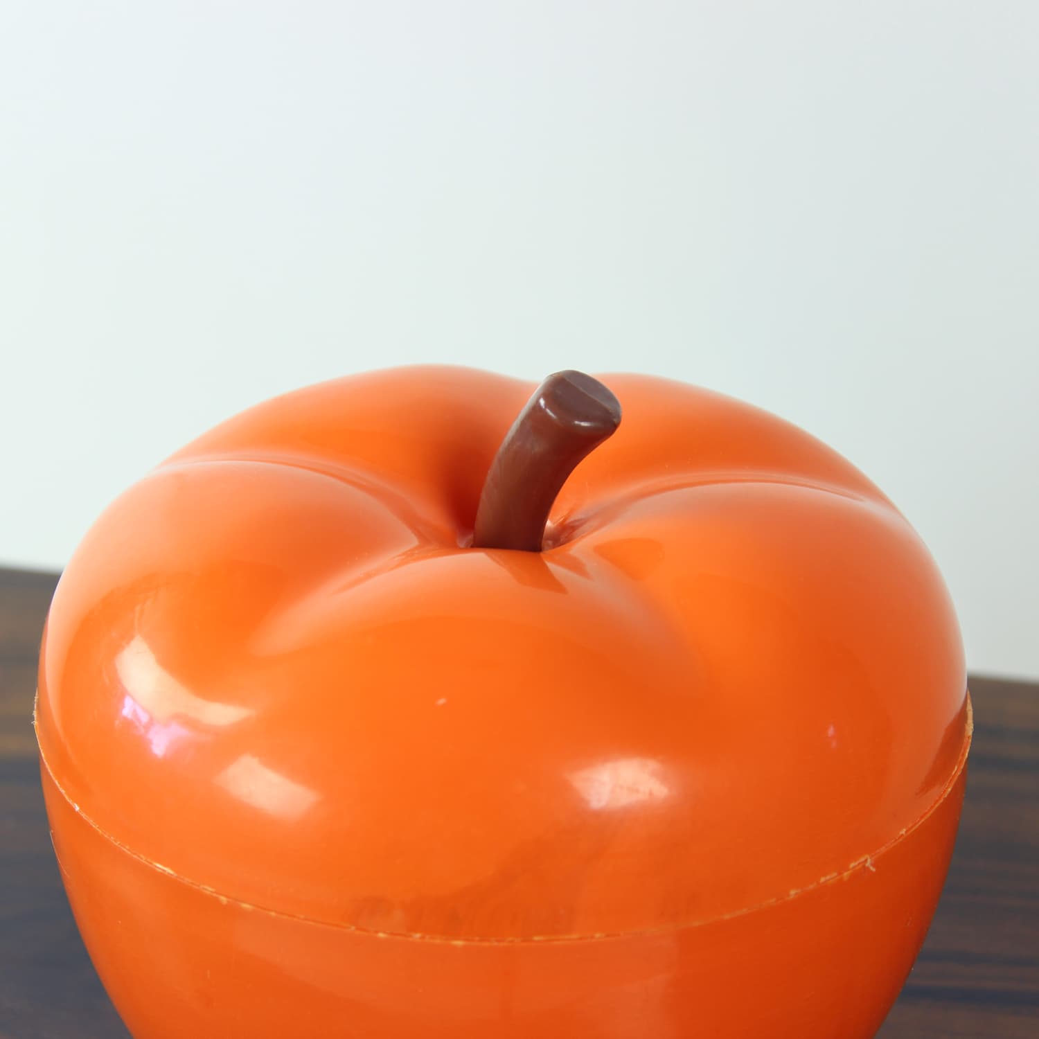 Apple box, orange brown, plastic, Czechoslovakia, 1970s. - 333548