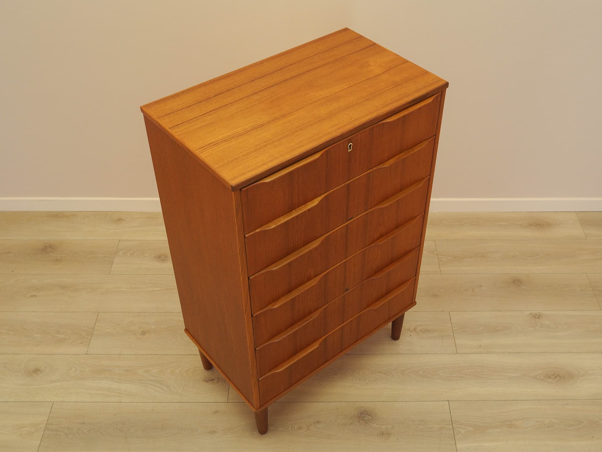 Komoda, teak brązowy, Dania, lata 70. - 333762