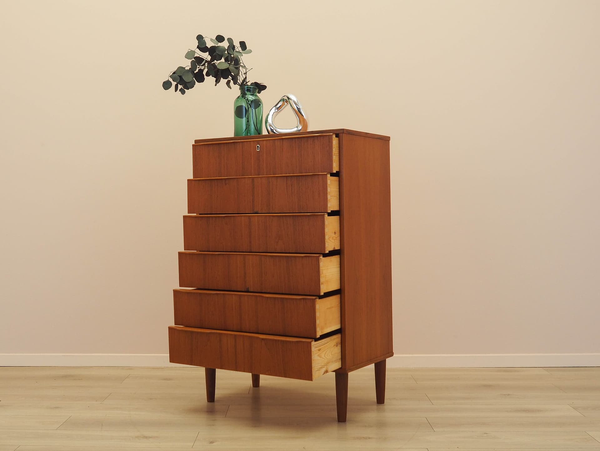 Komoda, teak brązowy, Dania, lata 70. - 333760