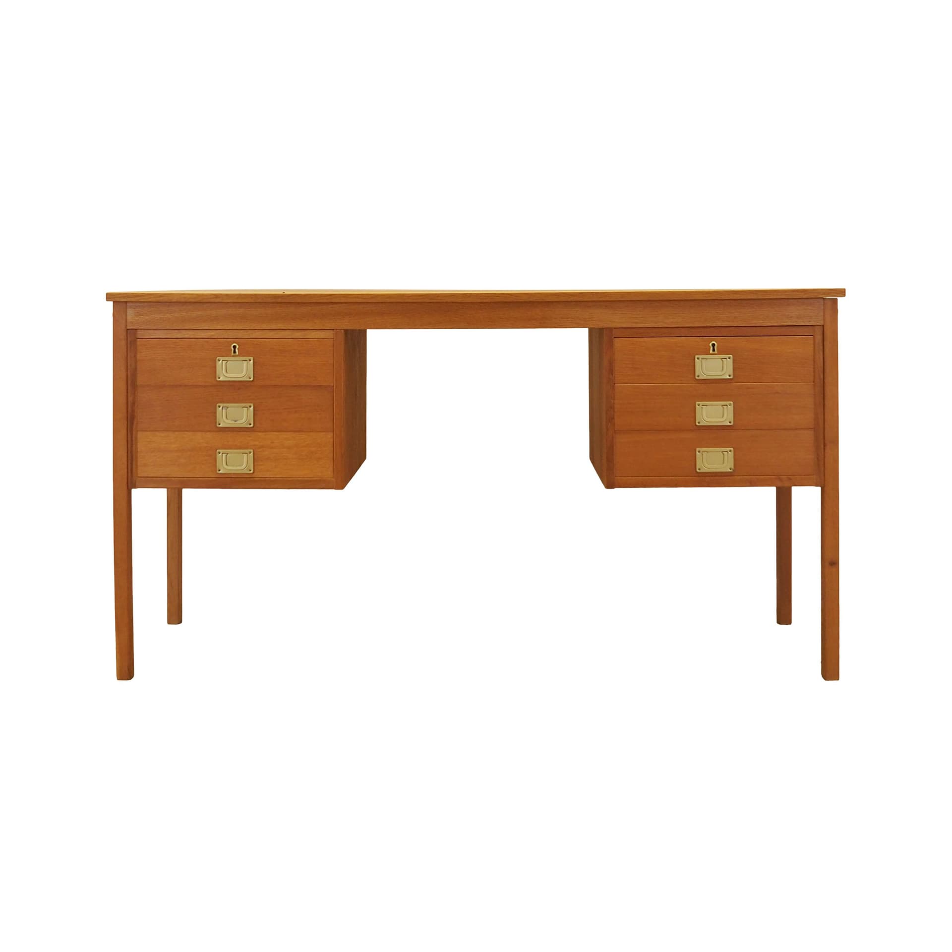 Desk, brown ash, Denmark, 1970s.