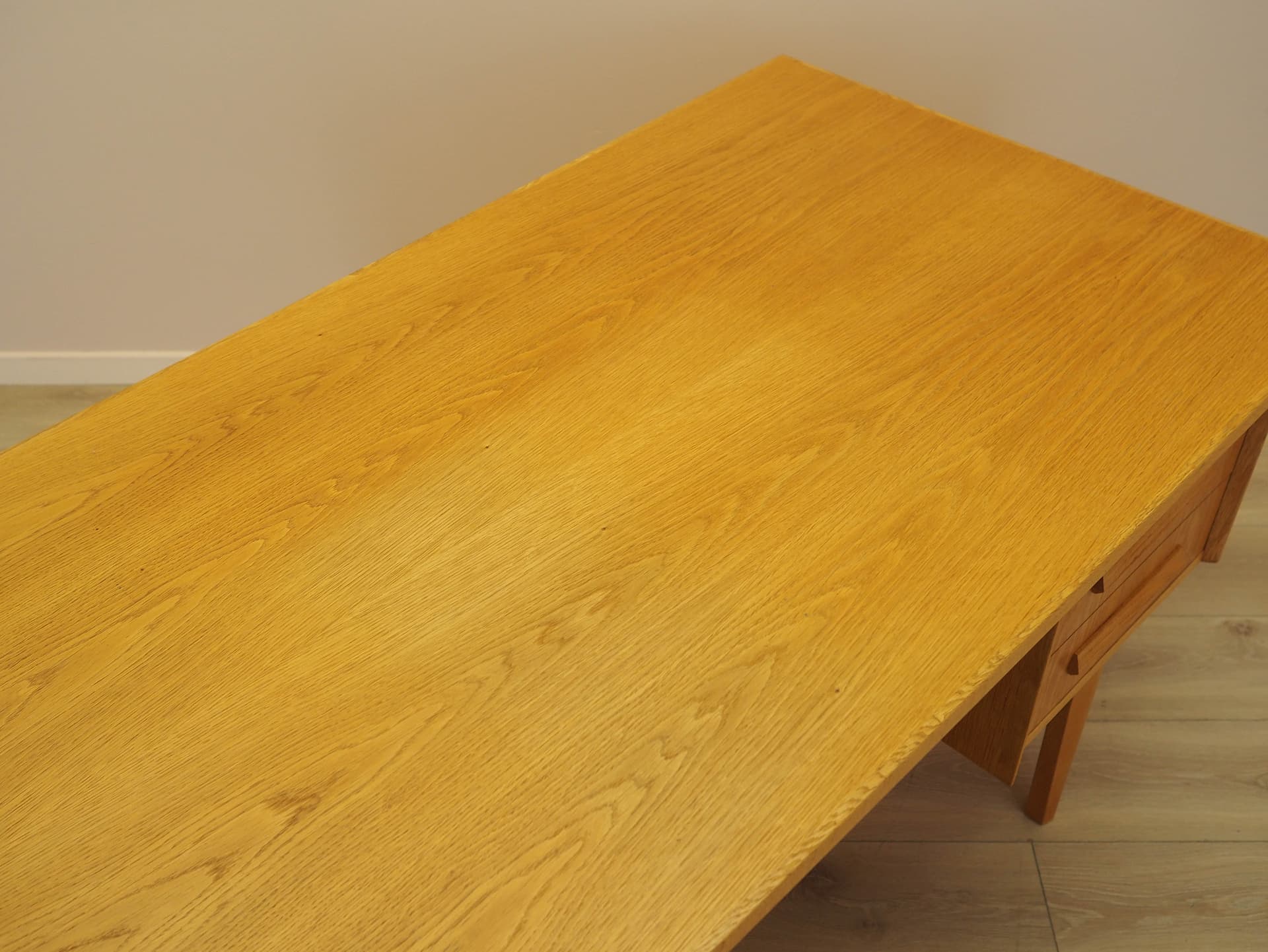 Desk, brown oak, by H. Kjærnulf, Denmark, 1960s. - 333785