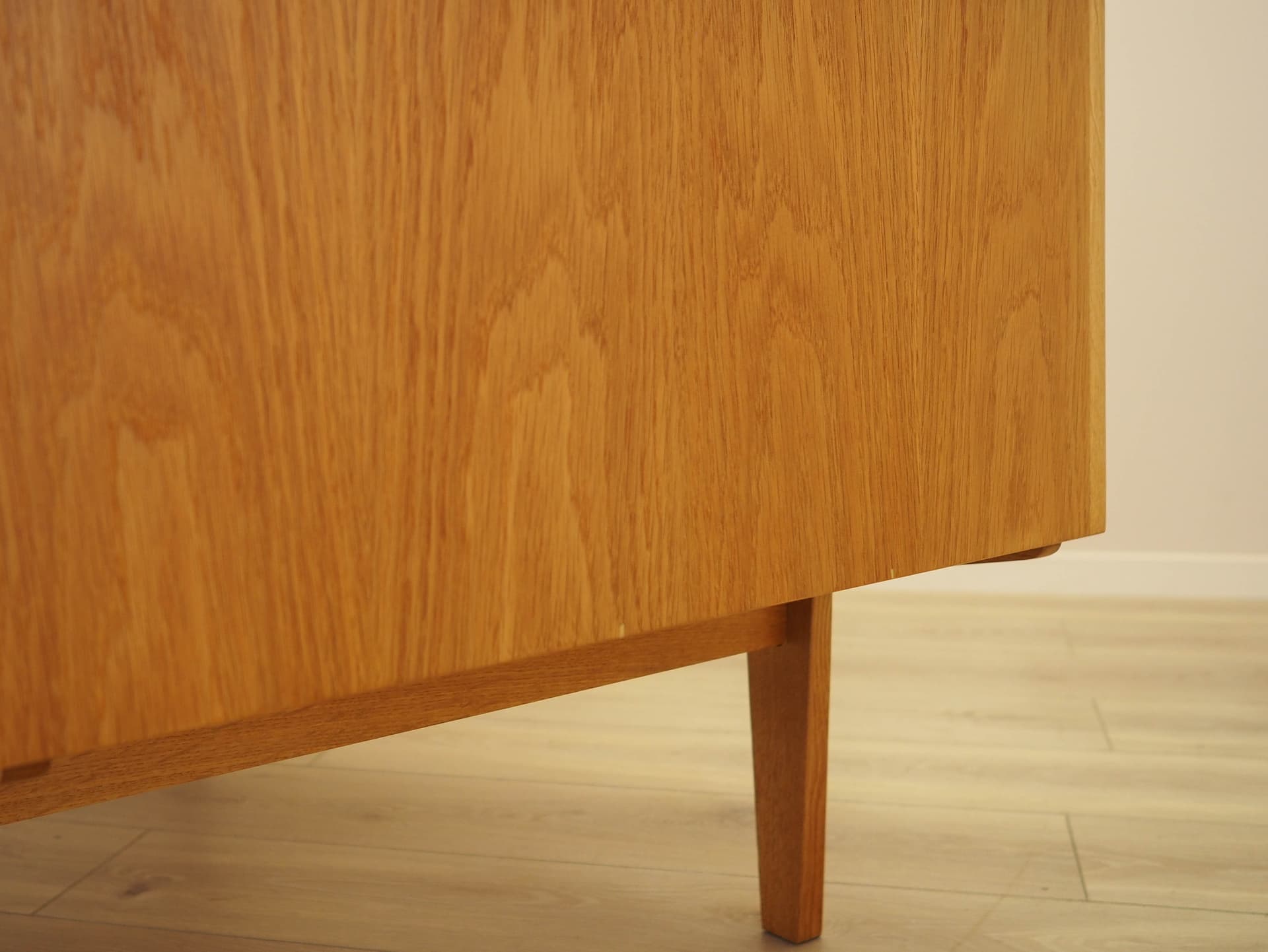 Desk, brown oak, by H. Kjærnulf, Denmark, 1960s. - 333791
