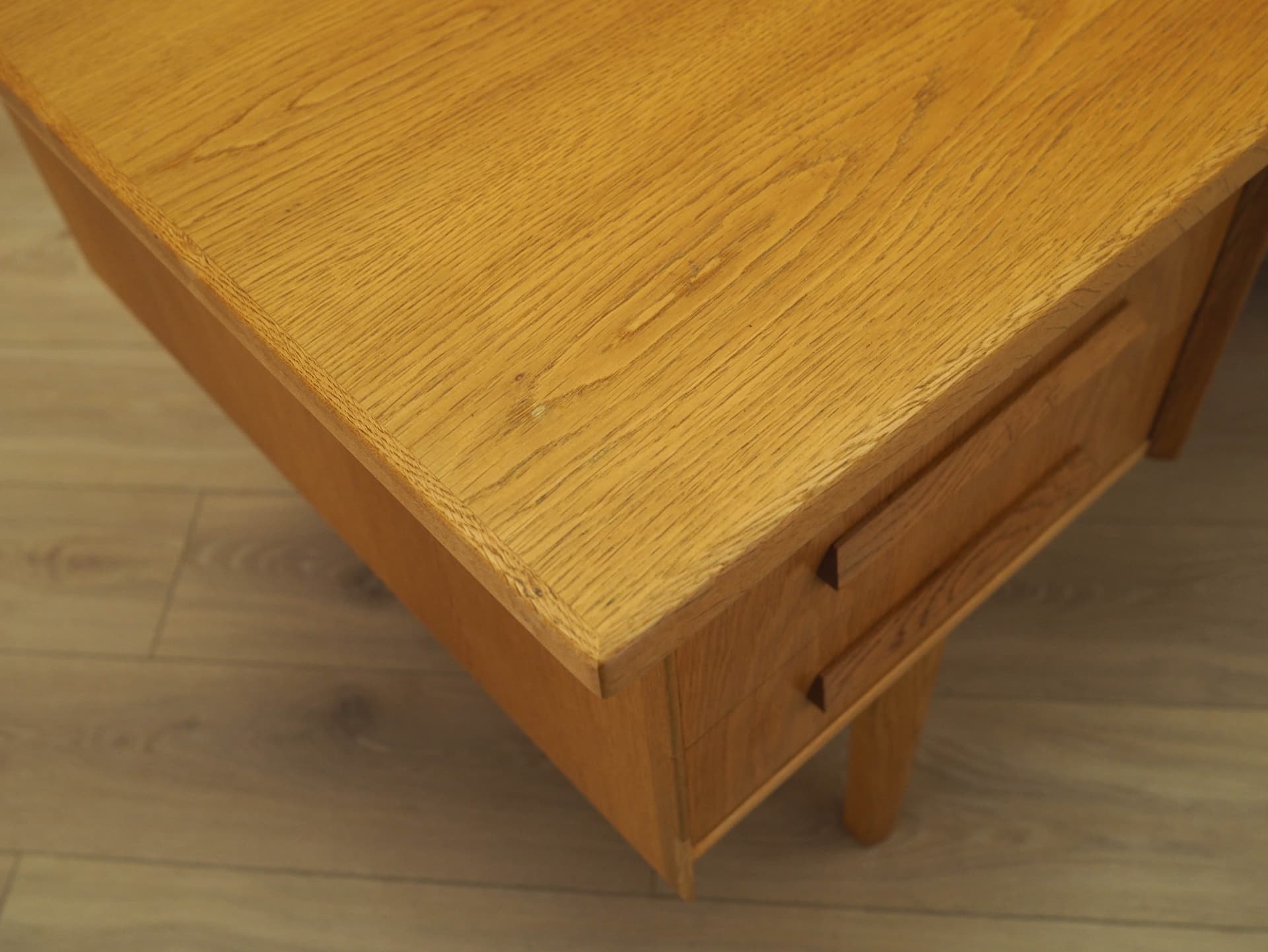Desk, brown oak, by H. Kjærnulf, Denmark, 1960s. - 333787
