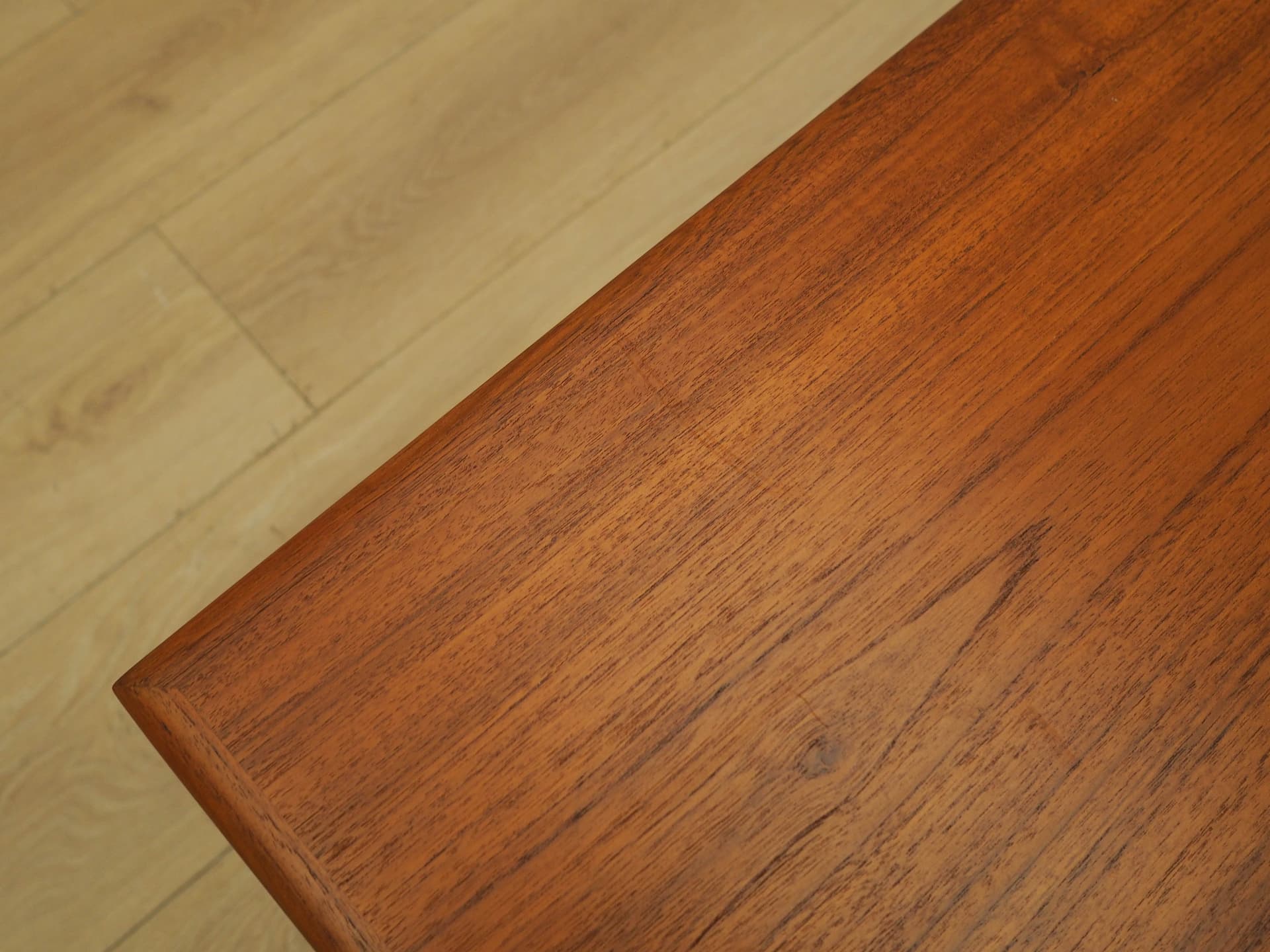 Set of three side tables, brown teak, Denmark, 1970s. - 333912