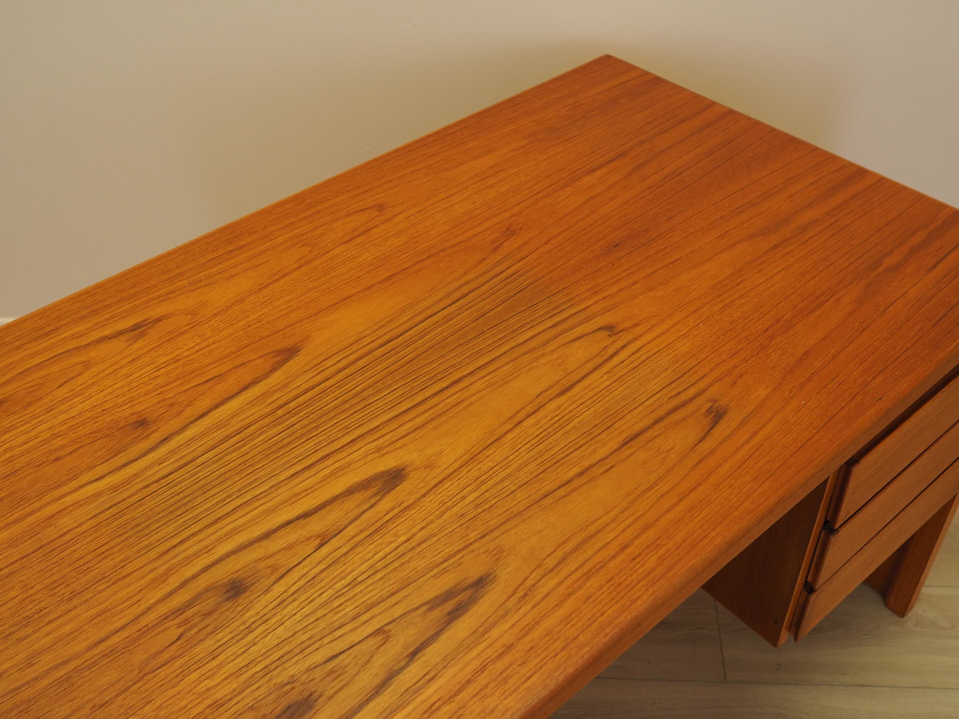 Desk, brown teak, Omann Jun, Denmark, 1970s. - 333928