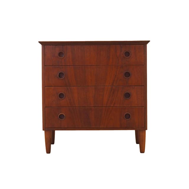 Komoda, teak, Dania, lata 70. - WYMIARY