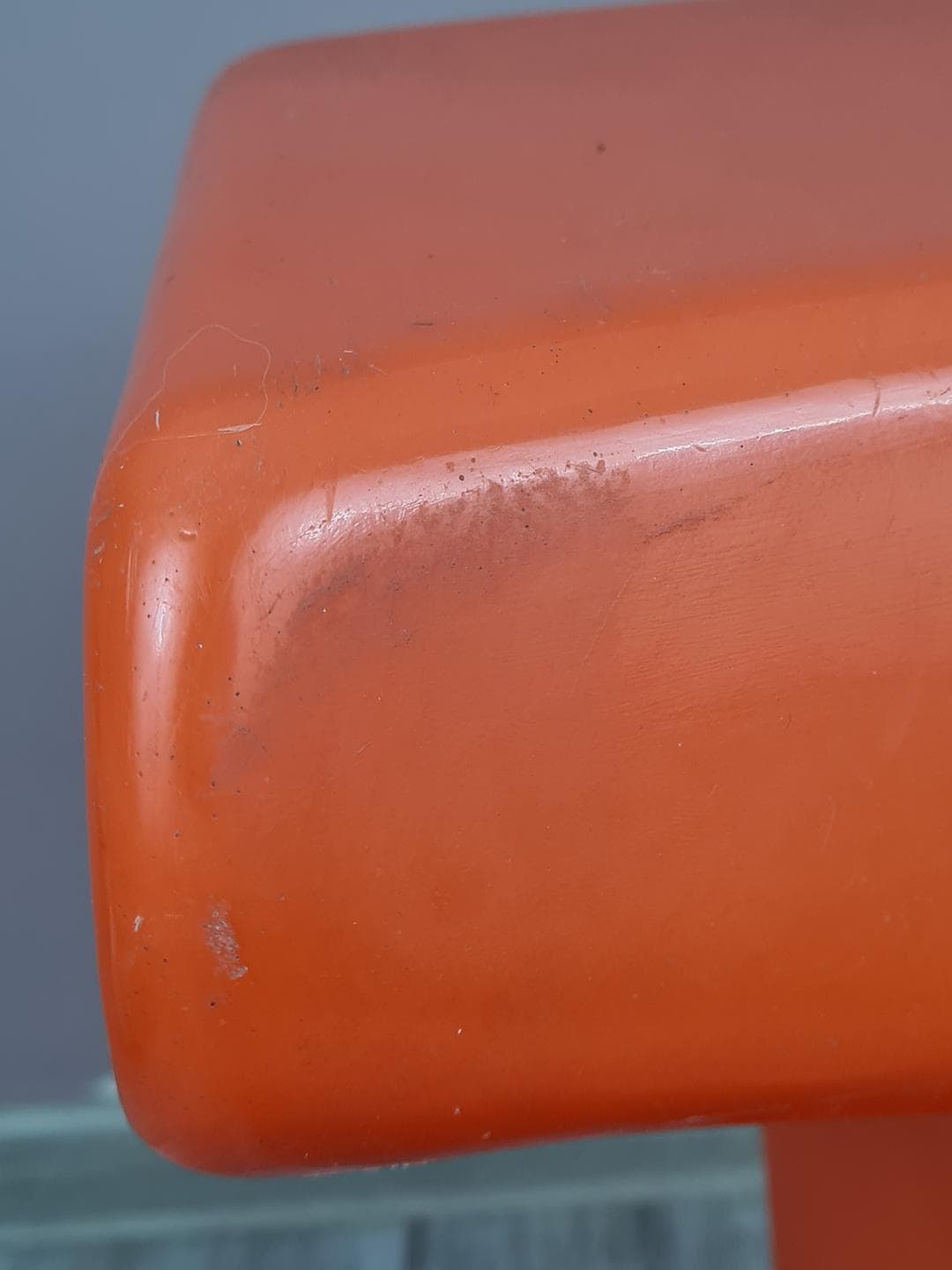 Children's Armchair Zocker, orange plastic, by L. Colani, Germany, 1970s. - 333981