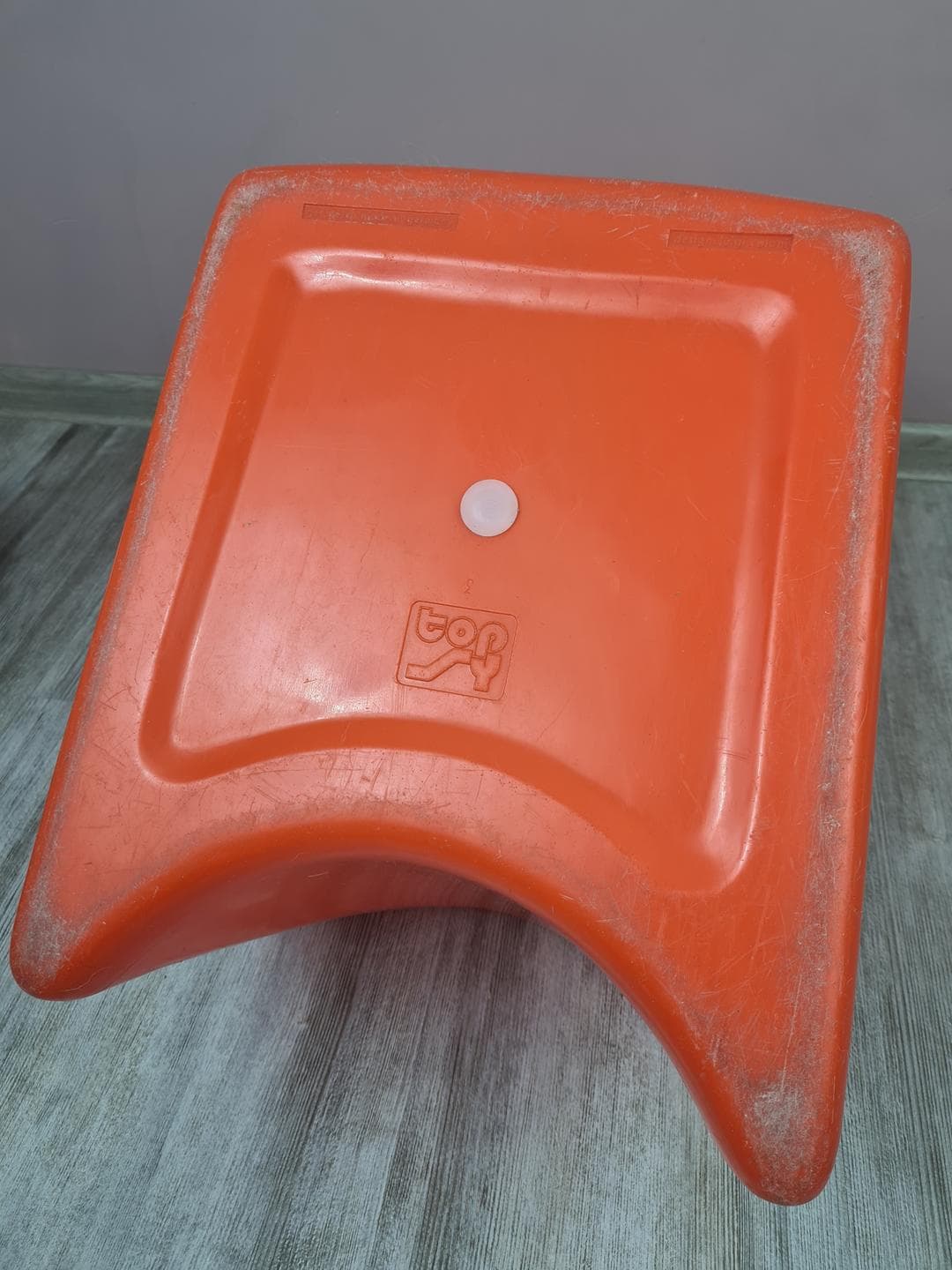 Children's Armchair Zocker, orange plastic, by L. Colani, Germany, 1970s. - 333983